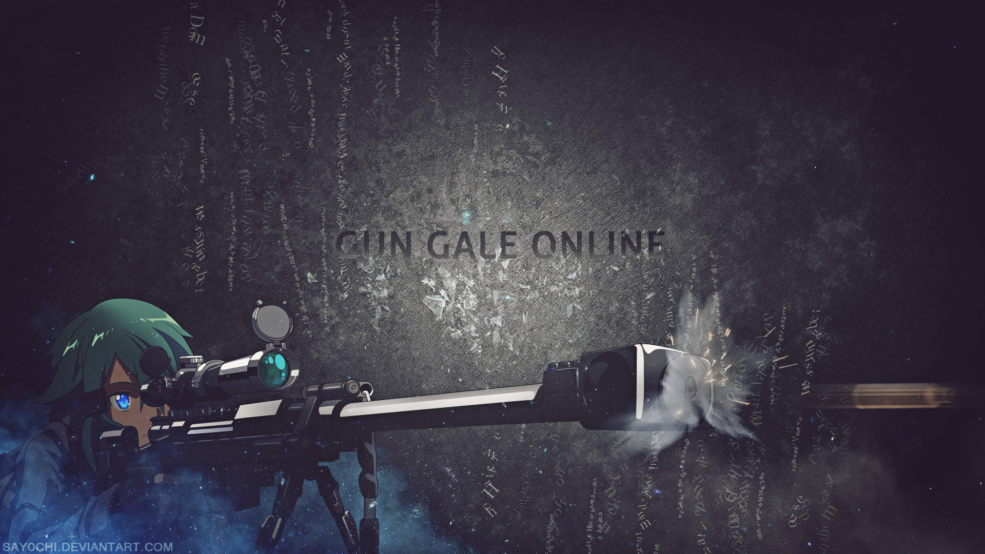 Sinon, Gun Gale Online, Sword Art Online, Fucile di precisione, Full HD, sfondo per PC
