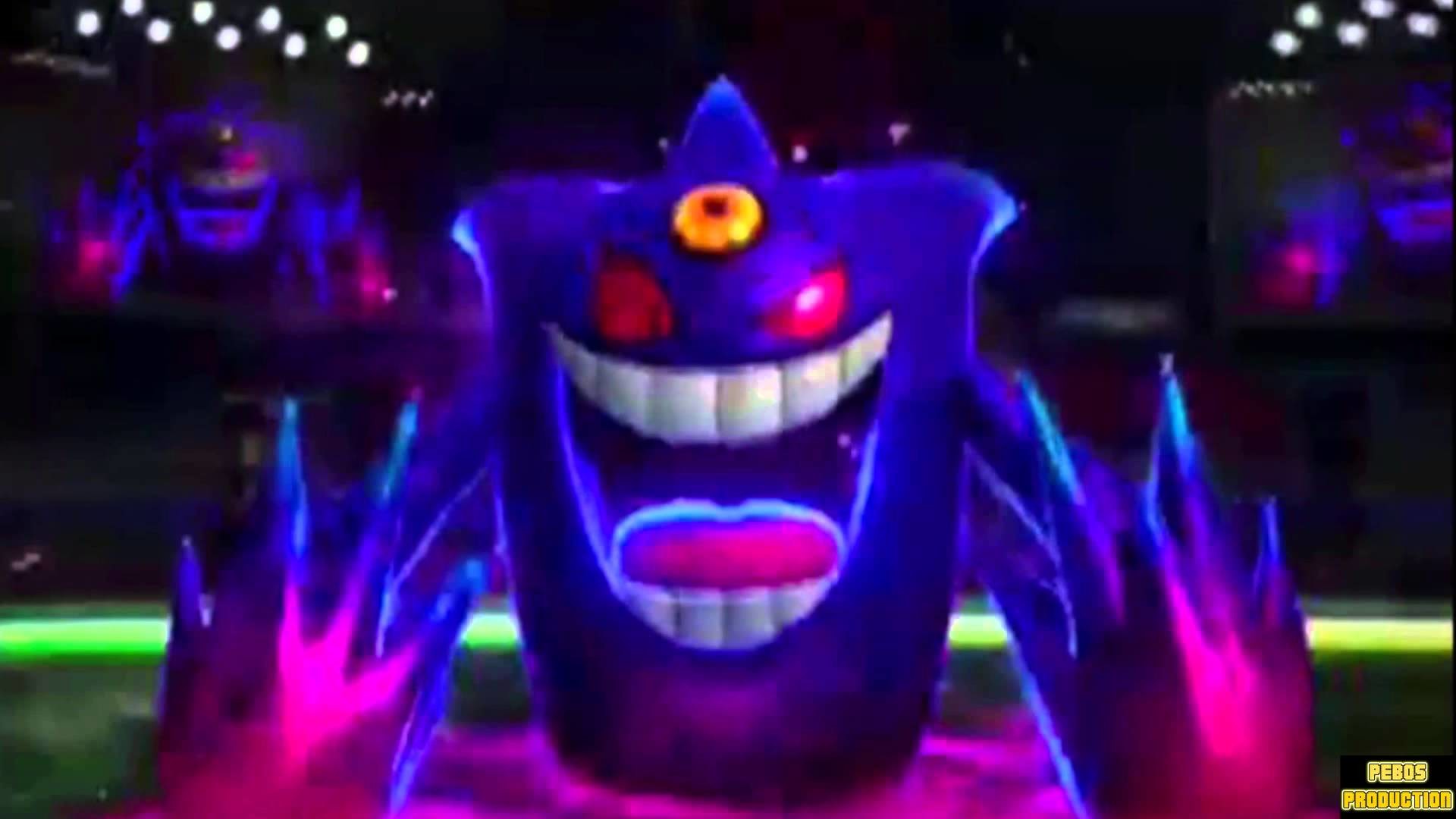 Gengar Gigamax, Pokémon Spada e Scudo, Stadio, Videogioco, Full HD, sfondo per portatile