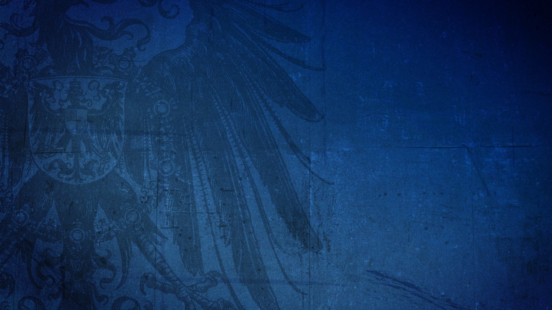 Aquila araldica, Grunge, Blu, Full HD, wallpaper per PC
