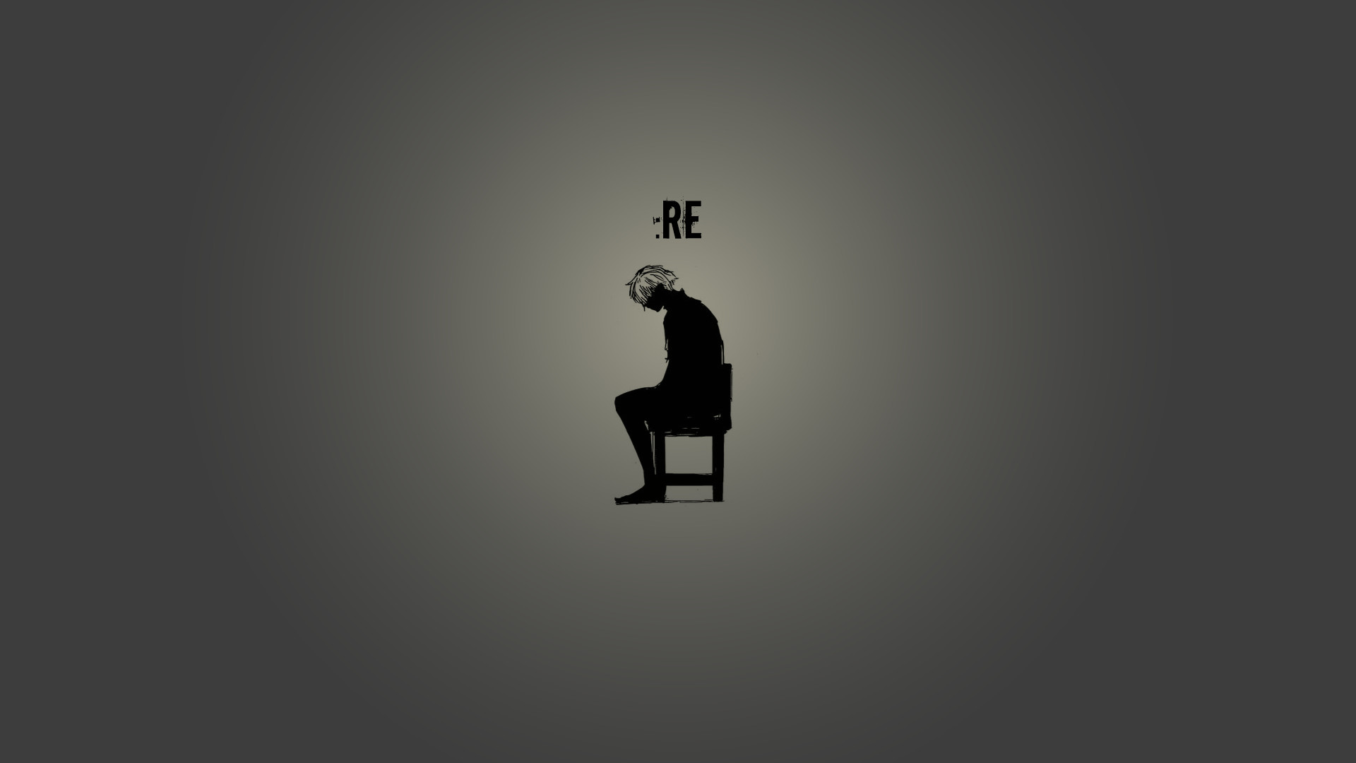 Ken Kaneki, Tokyo Ghoul:re, Sedia, Minimalista, Full HD, sfondo per PC e portatile