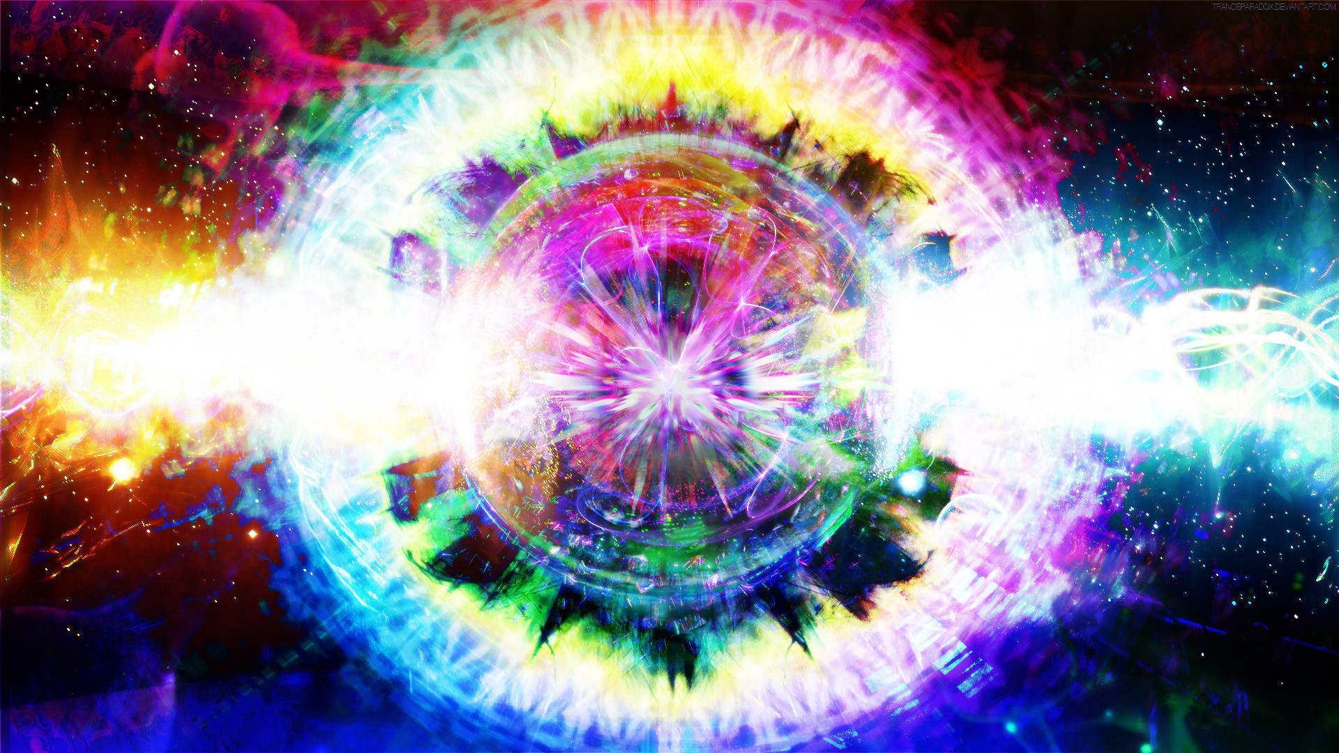 Esplosione cosmica, Luce, Spazio, Colori vivaci, 16:9 Full HD, sfondo widescreen
