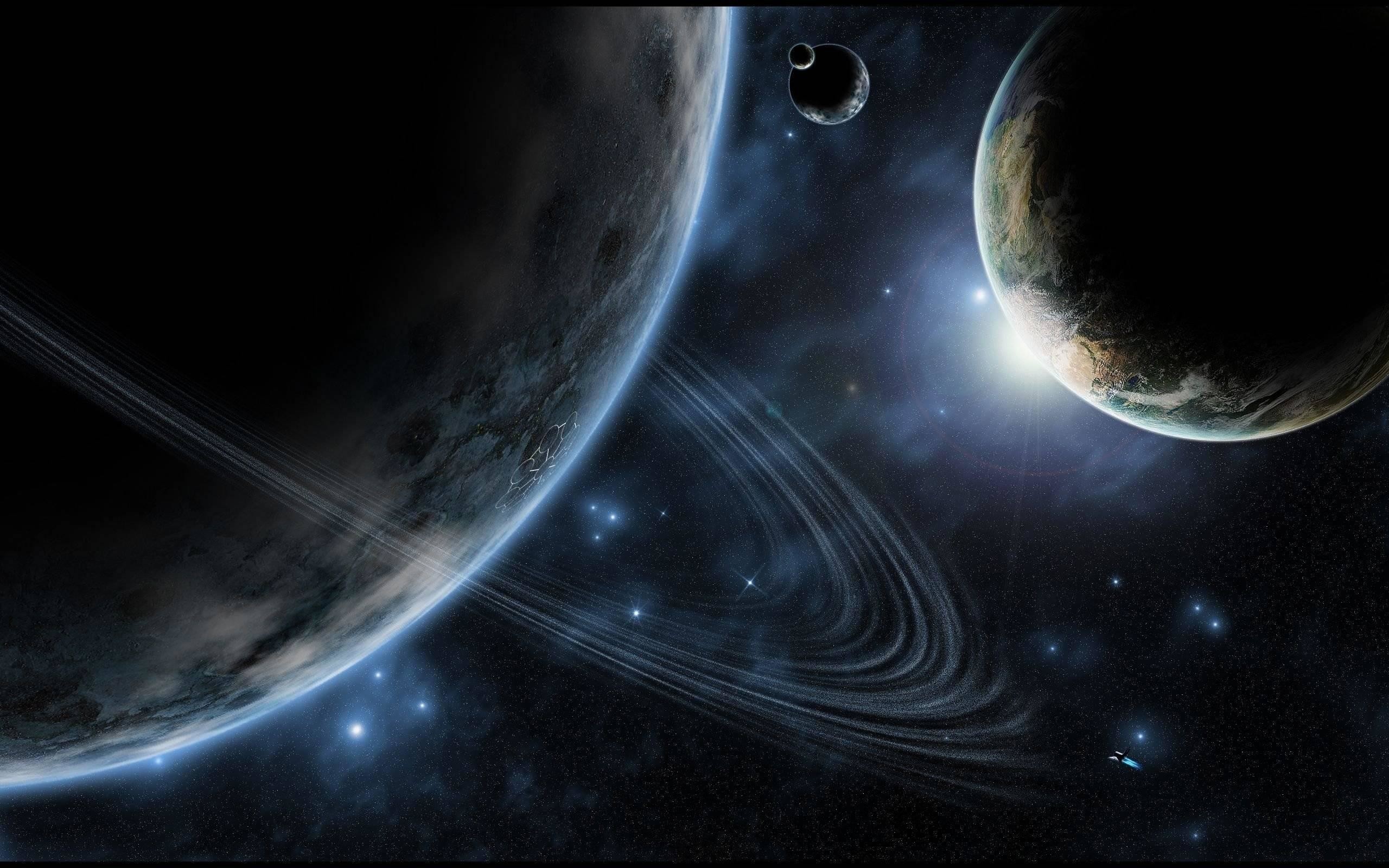 Pianeti, Anelli planetari, Spazio, 2560x1600, immagine di sfondo