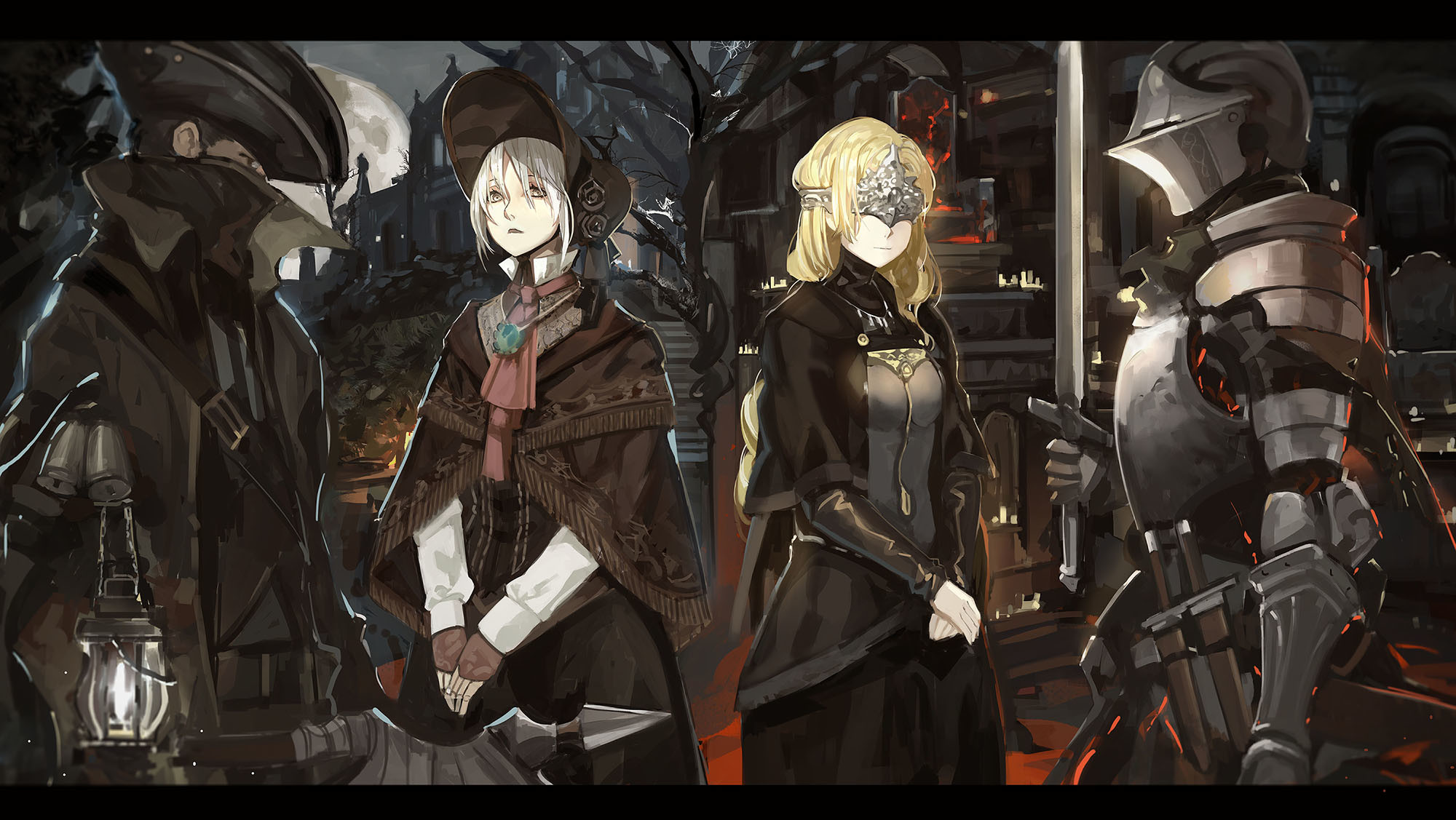 Bambola, Lady Maria, Bloodborne, Personaggi, Fan art, Full HD, sfondo per portatile