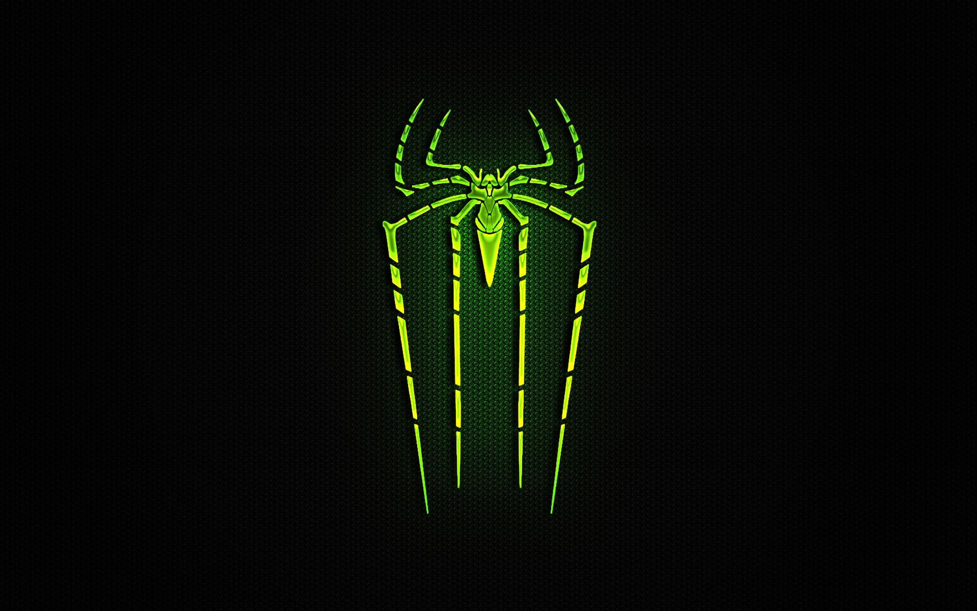 Spider-Man, Logo ragno, Verde neon, Marvel, sfondo desktop PC