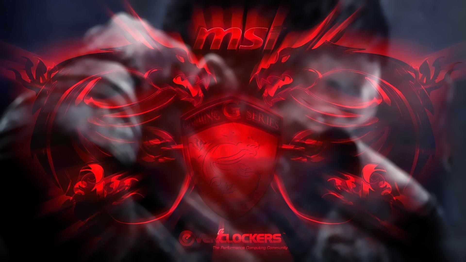 MSI, Drago, Rosso, Astratto, Full HD 1080p, sfondo desktop