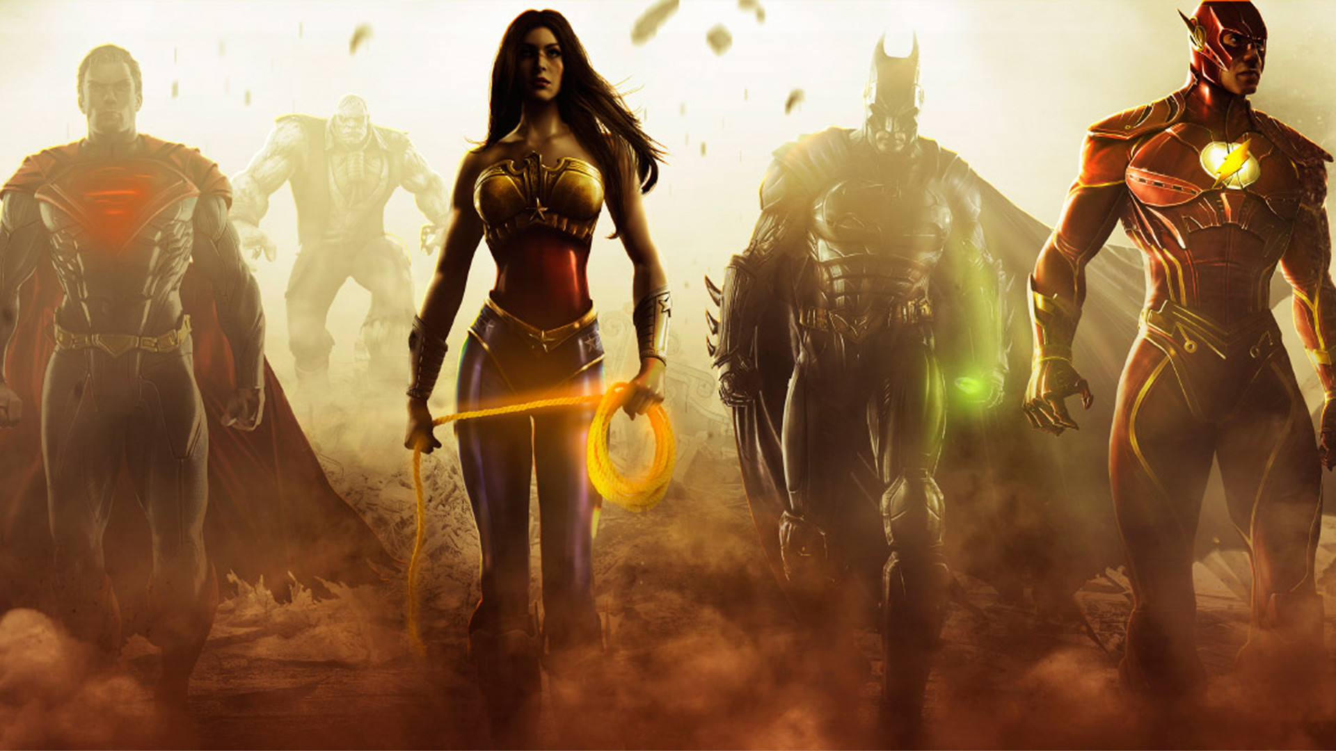 Injustice: Gods Among Us, Wonder Woman, Batman, Flash, Superman, DC Comics, sfondo 1920x1080 per PC