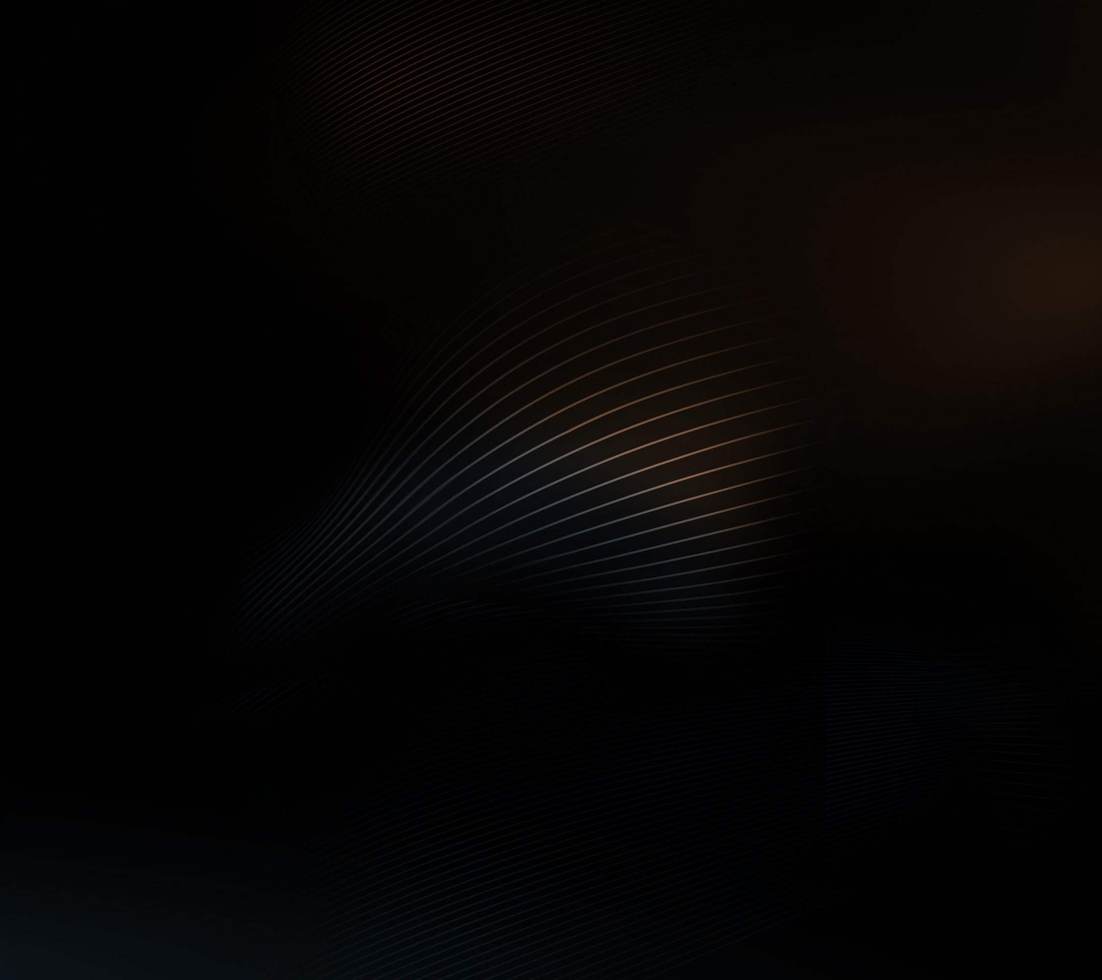 Linee curve, Sfondo nero, Minimalismo, schermata di blocco Huawei P8 Lite