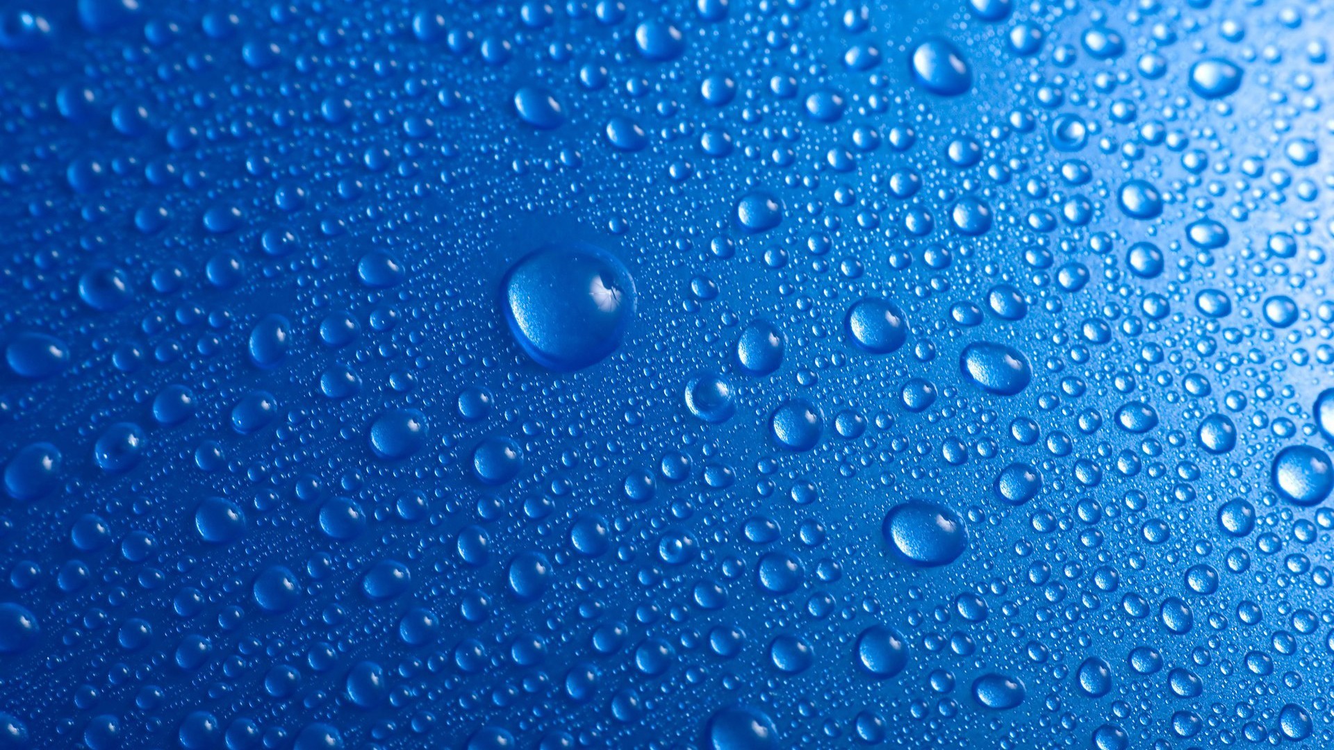 Gocce d'acqua, Macro, Blu, 16:9 Full HD, sfondo widescreen