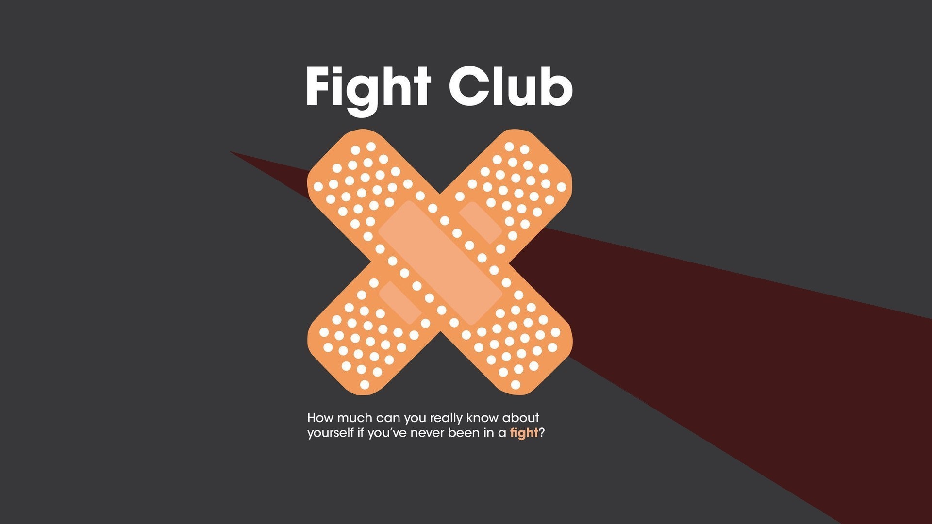 Fight Club, Cerotto, Minimalista, Citazione, 1920x1080, sfondo per PC