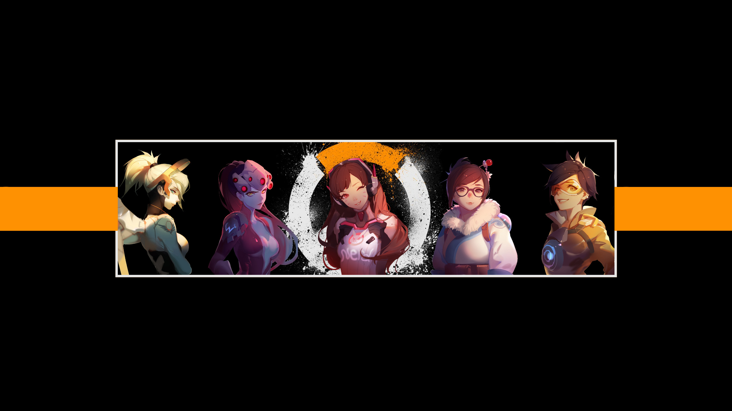 Overwatch, D.Va, Tracer, Mercy, Mei, 16:9 2K, sfondo widescreen