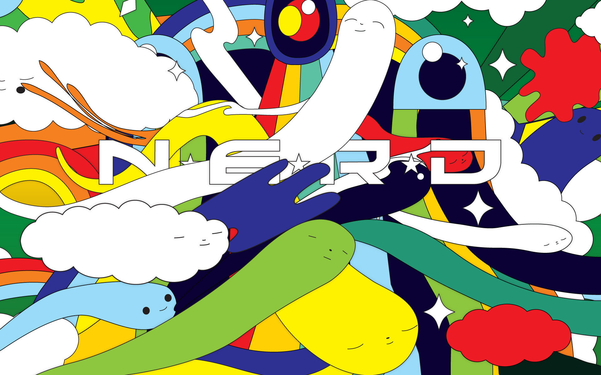 Nerd, Tipografia, Colorato, Illustrazione, 1920x1200, sfondo MacBook Pro