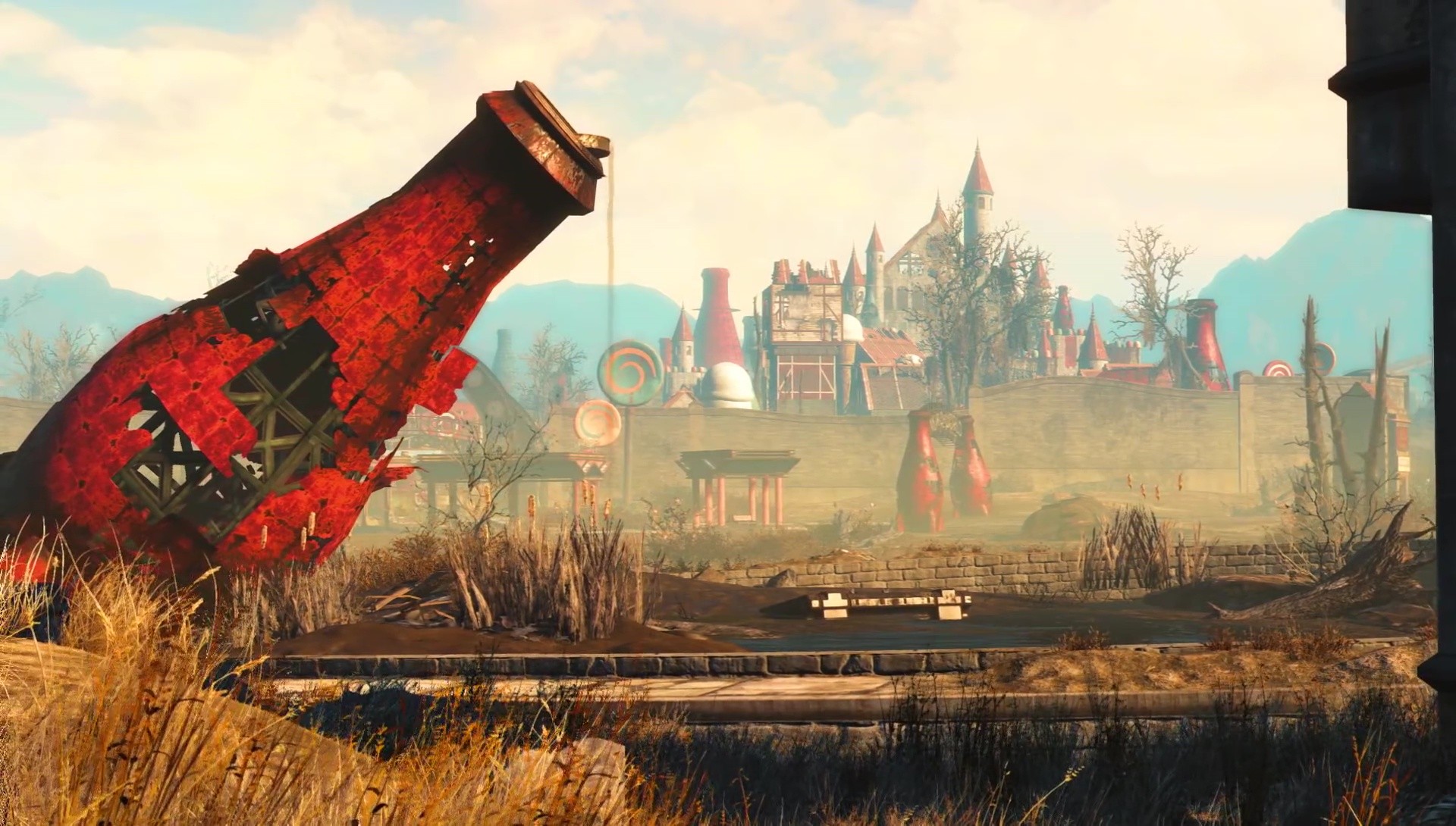 Fallout 4, Nuka-World, Bottiglia Nuka-Cola, Parco divertimenti, Full HD, sfondo desktop