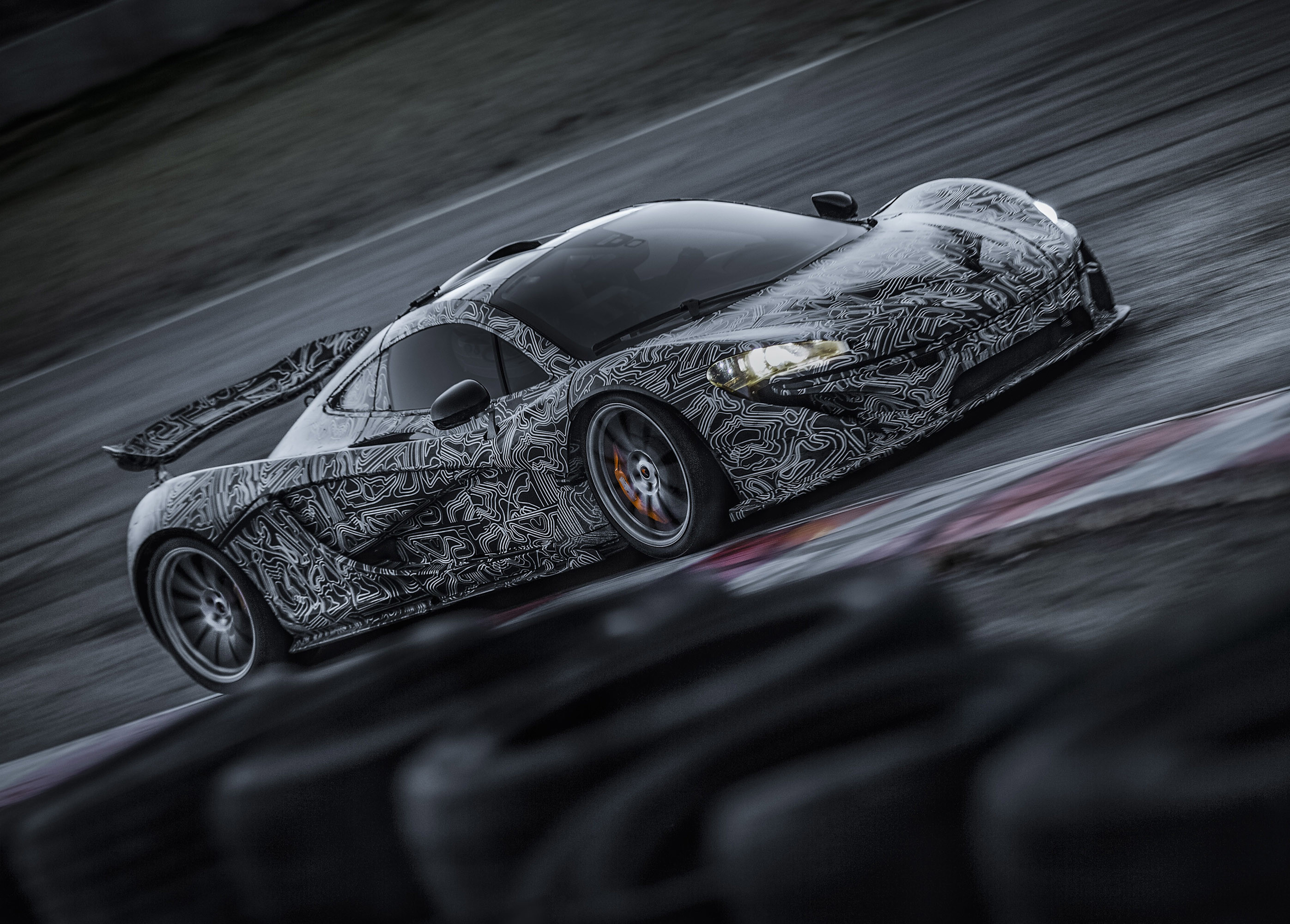 McLaren P1, Prototipo camuffato, Pista, Mosso, 2K, sfondo per portatile