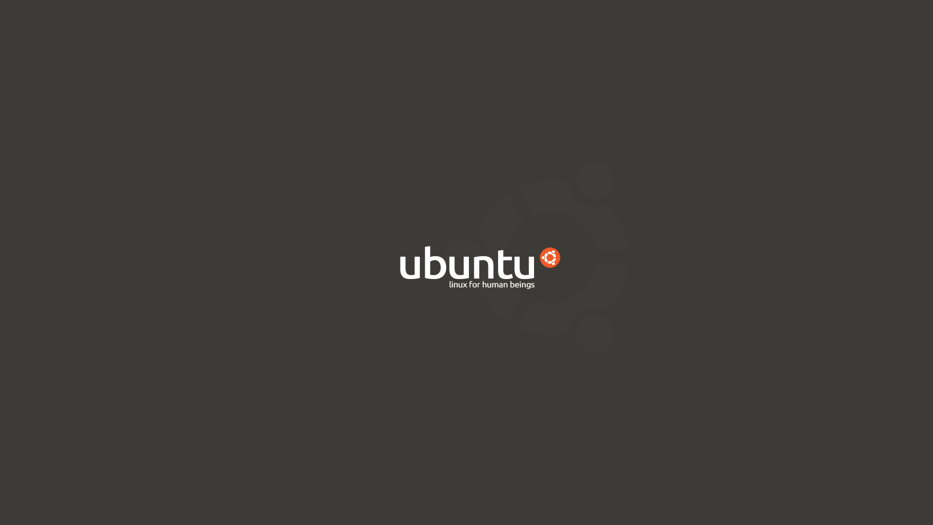 Ubuntu, Grigio scuro, Minimalista, 1920x1080, sfondo per PC
