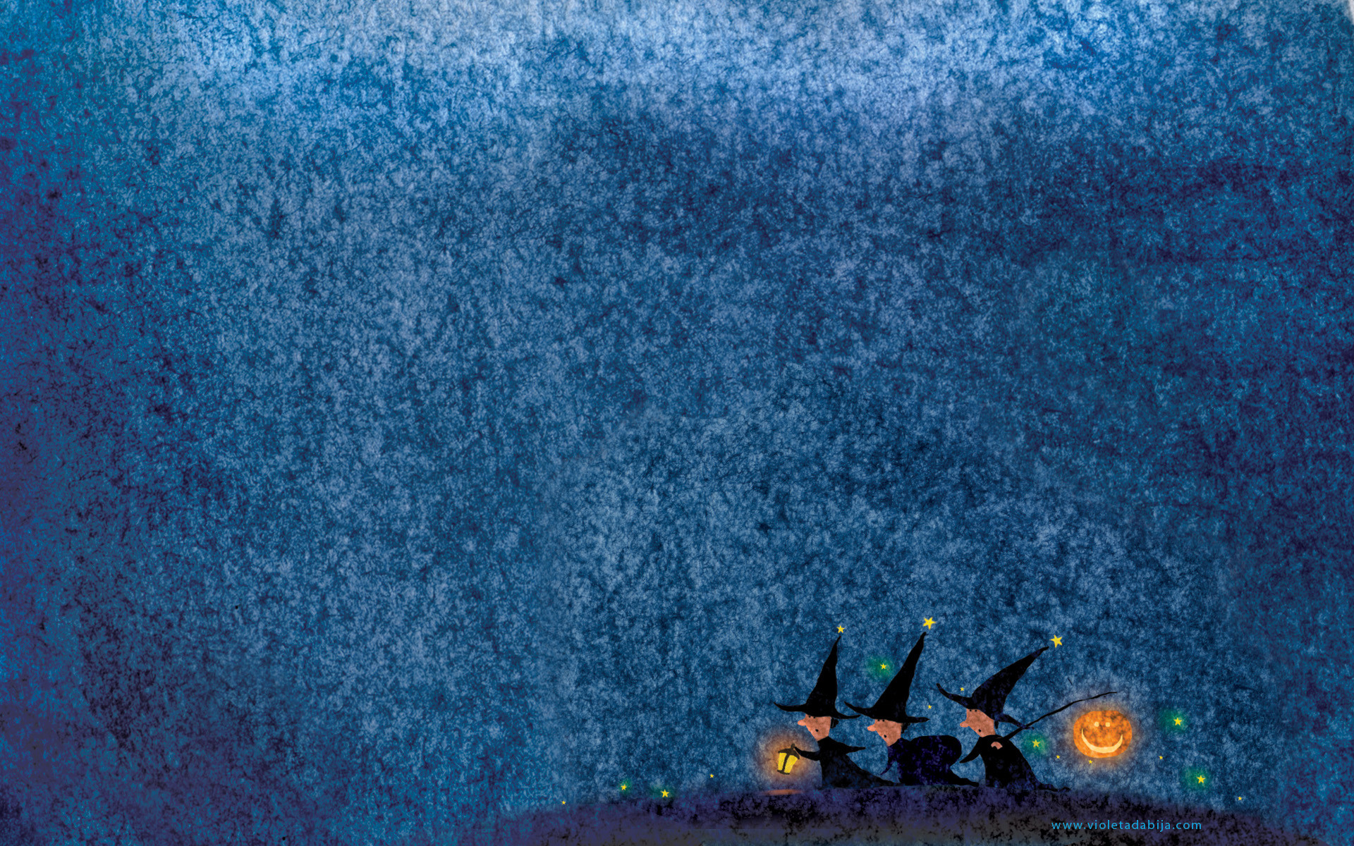 Streghe, Zucca, Blu, Texture, Minimalismo, 1920x1200, immagine di sfondo