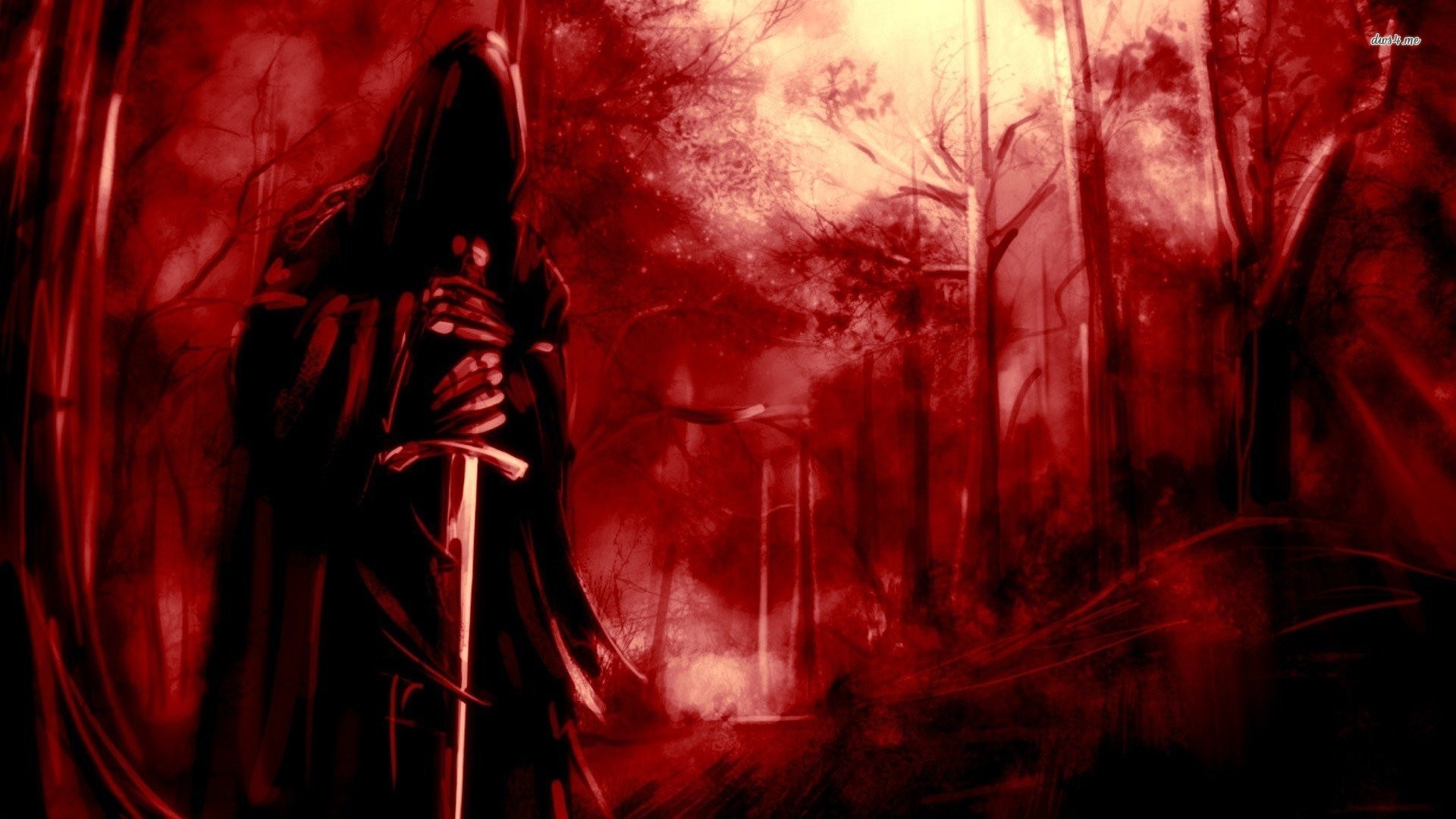 Tristo Mietitore, Bosco, Rosso, 1920x1080, sfondo per PC