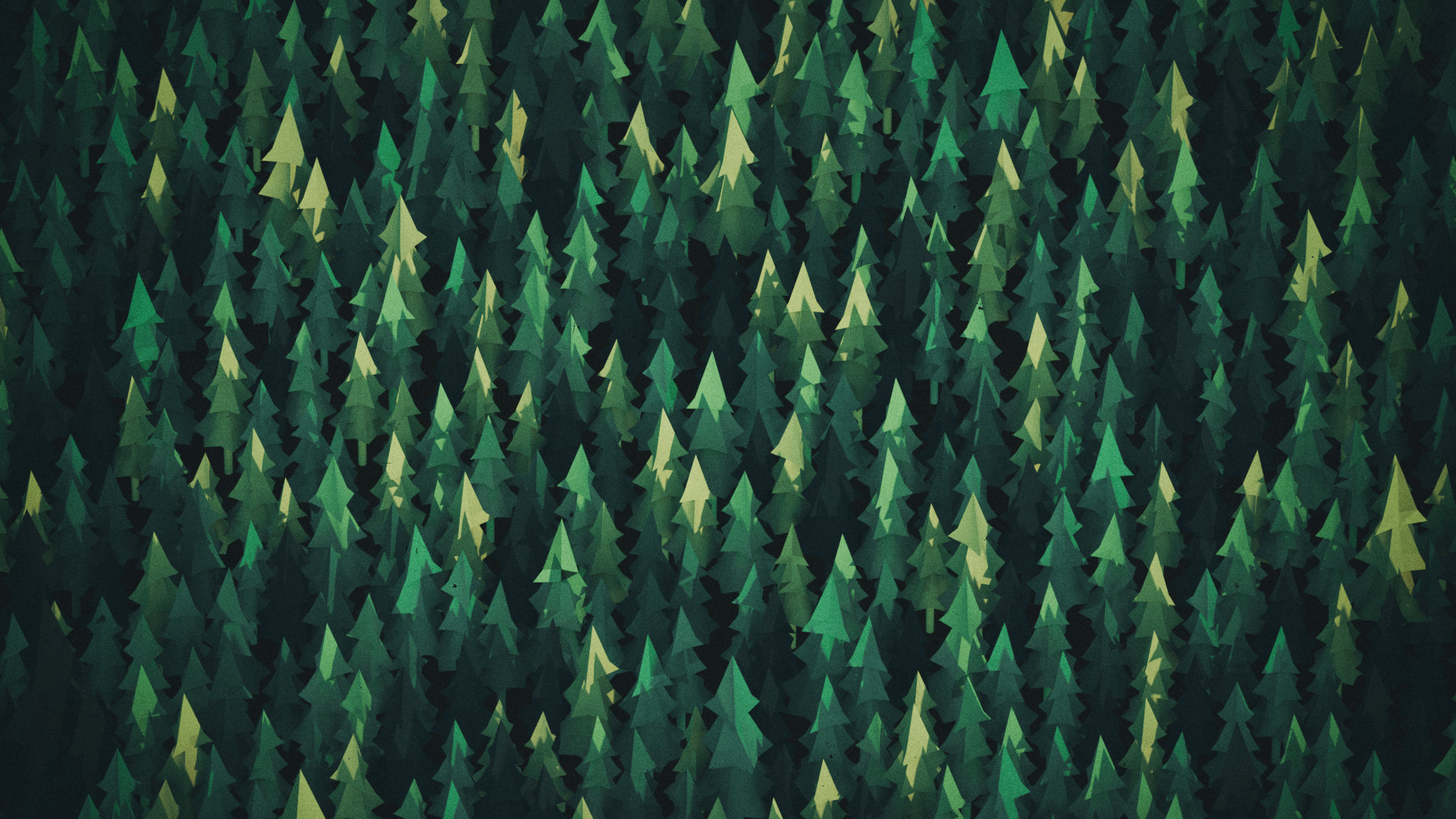 Pini, Motivo, Verde, Full HD, wallpaper per PC