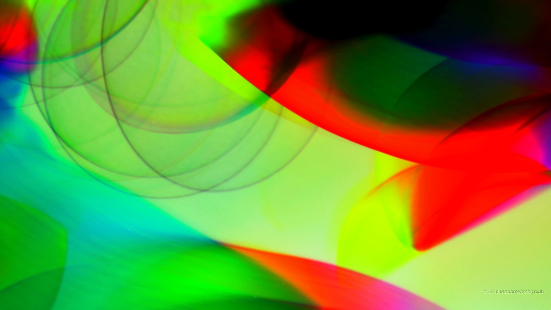 Arte astratta, Verde, Rosso, Curve, sfondo smartphone