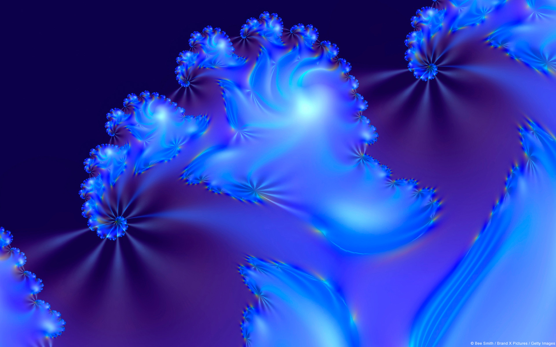 Frattale, Blu, Viola, 1920x1200, sfondo MacBook Pro