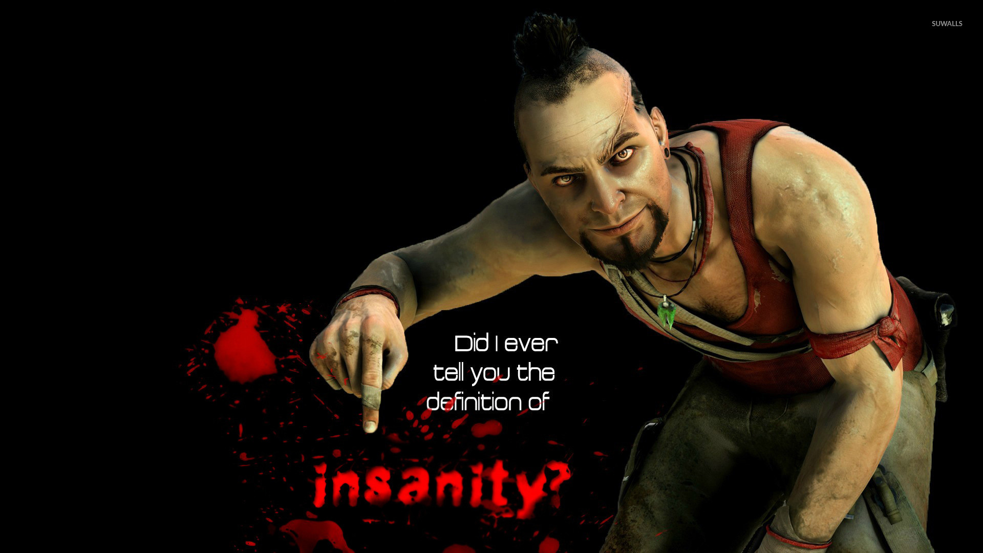 Vaas Montenegro, Far Cry 3, Definizione di follia, Citazione, Full HD, sfondo desktop