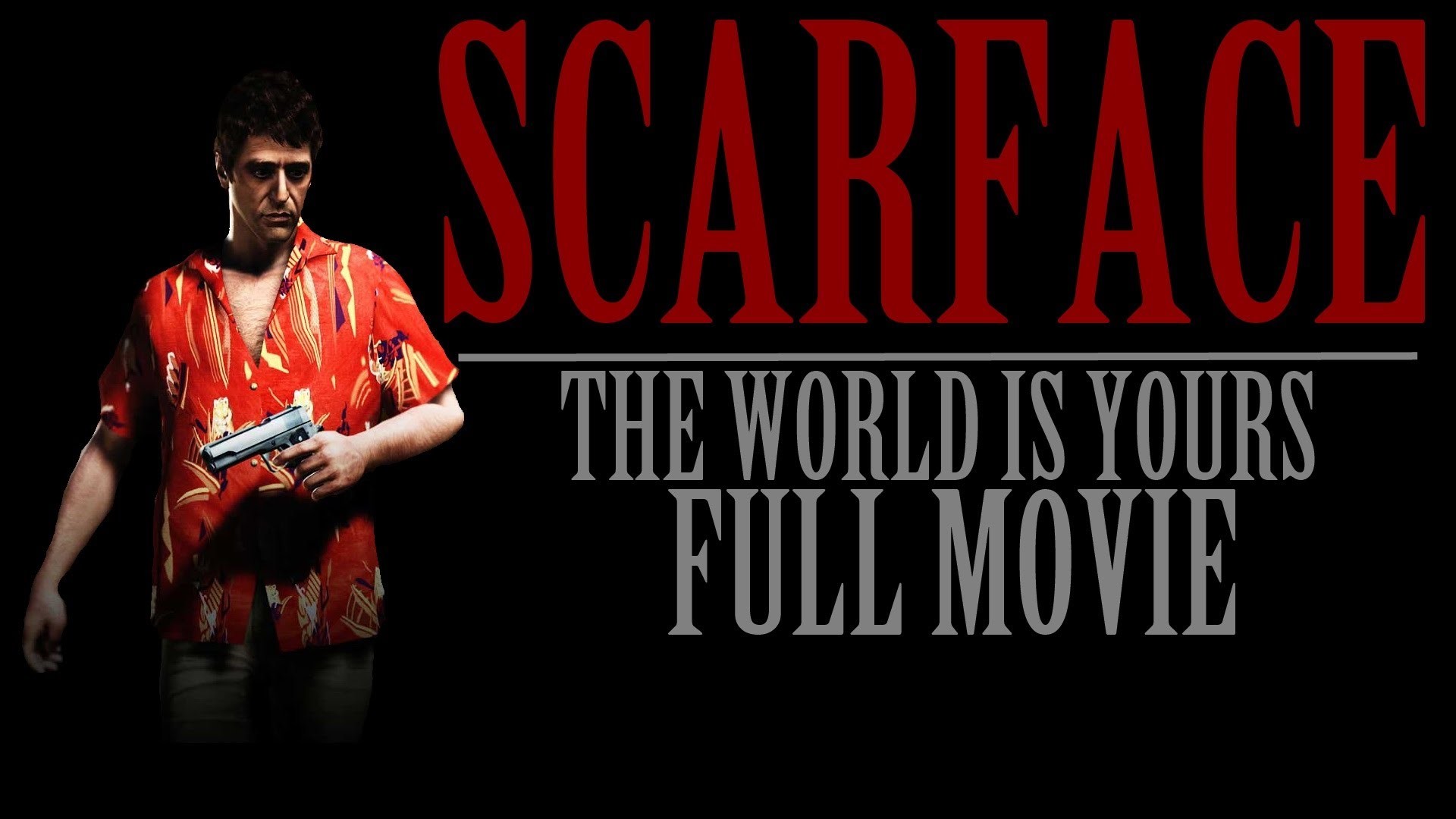 Tony Montana, Scarface: The World Is Yours, Videogioco, Camicia hawaiana, Pistola, sfondo Full HD