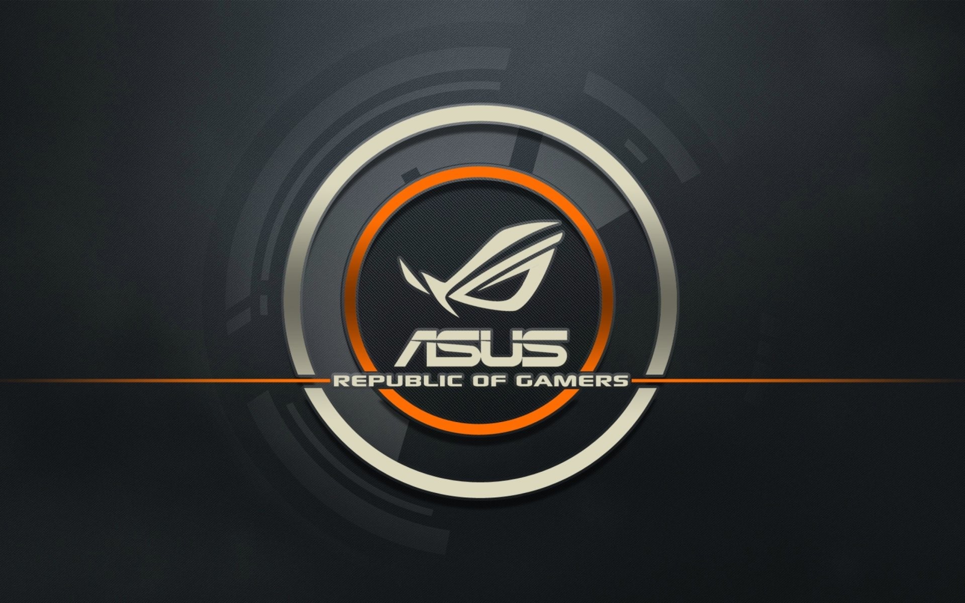 ASUS ROG, Republic of Gamers, Logo, Sfondo scuro, Full HD, wallpaper desktop