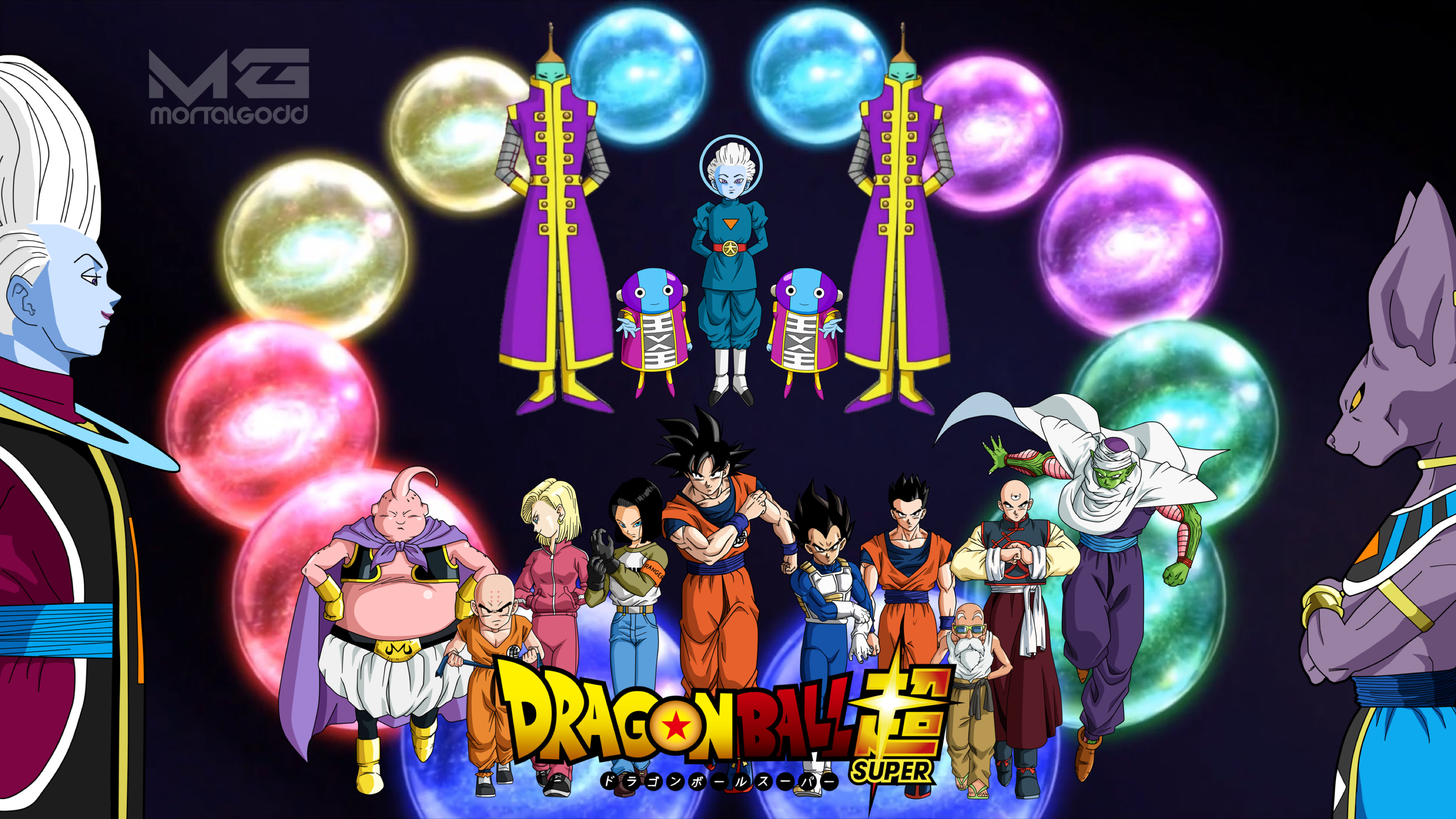 Dragon Ball Super, Zeno, Whis, Beerus, Super Dragon Balls, 2K, sfondo per portatile