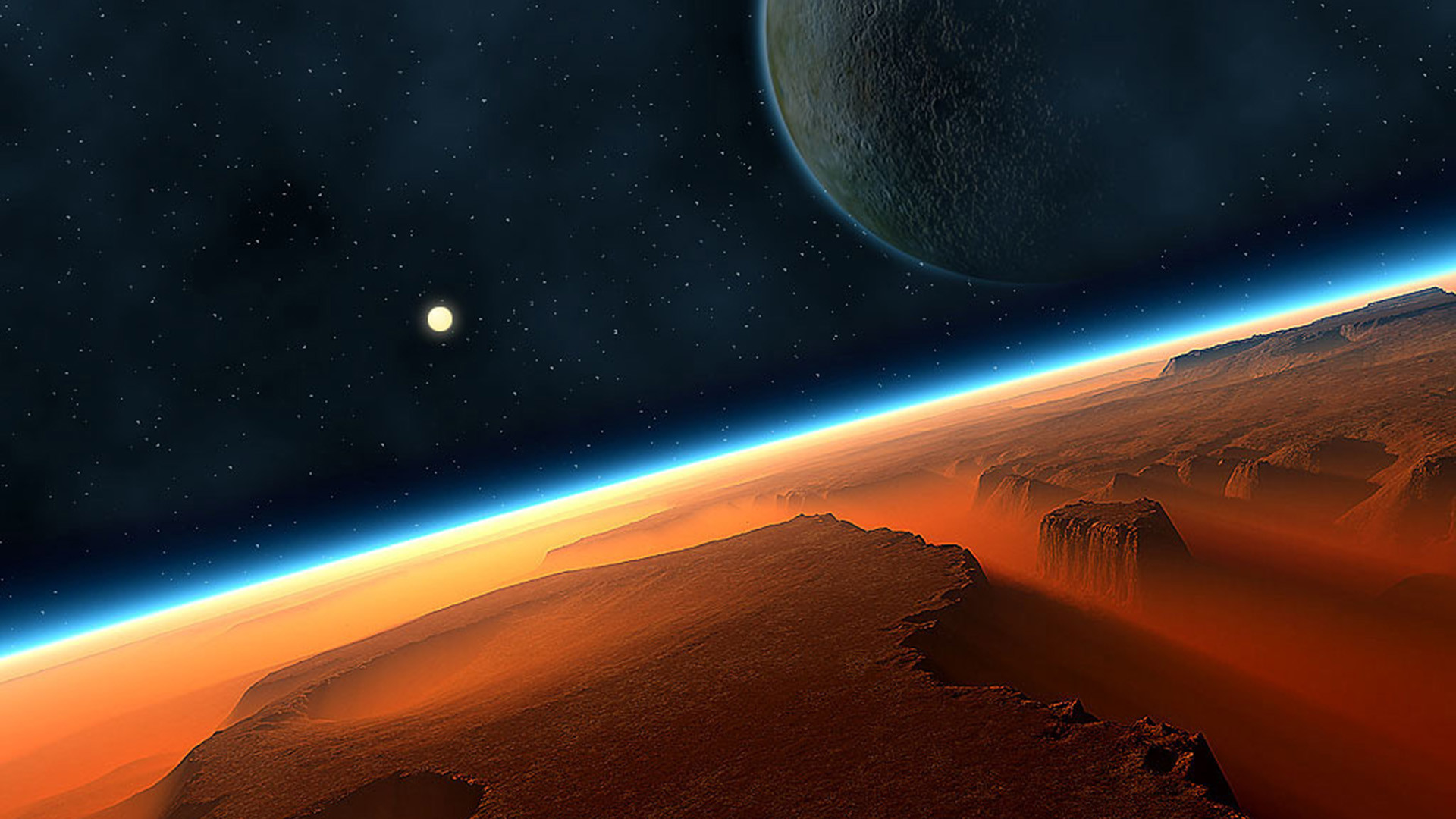 Marte, Pianeta, Arte spaziale, 1920x1080, immagine di sfondo