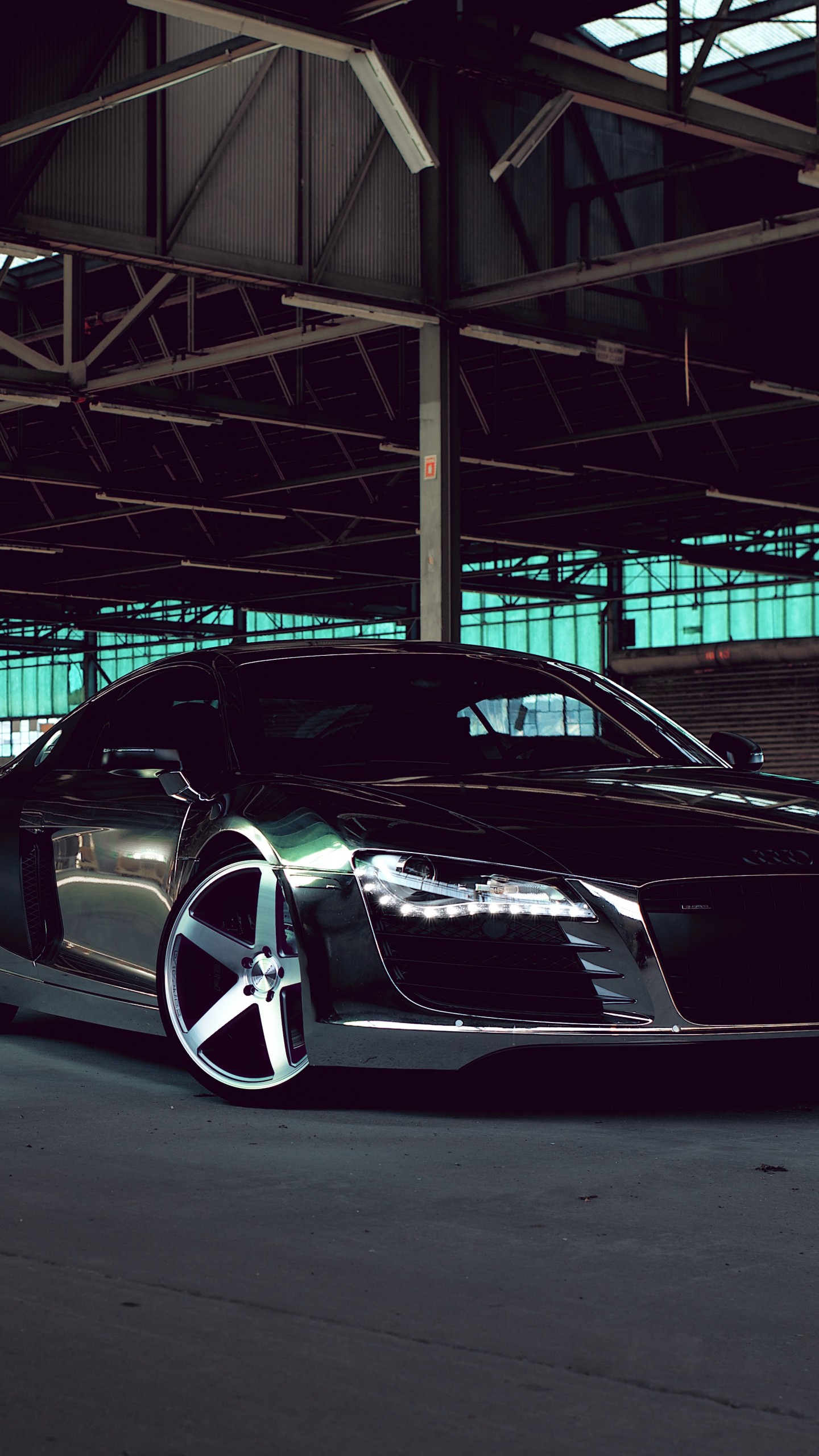 Audi R8, Audi, Garage, Supercar, sfondo per iPhone e Android