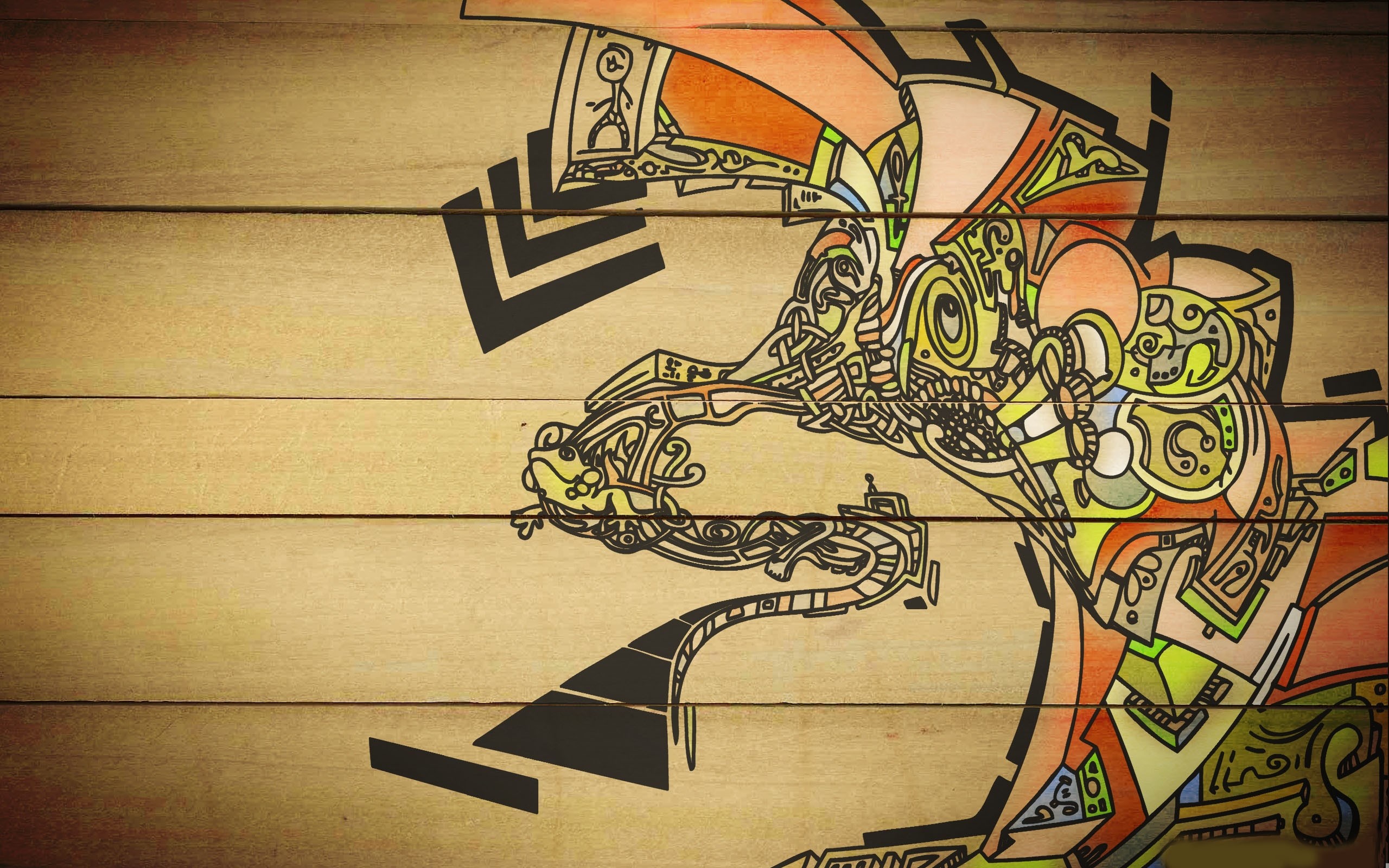 Graffiti, Legno, Disegno, Seppia, 2560x1600, sfondo per PC