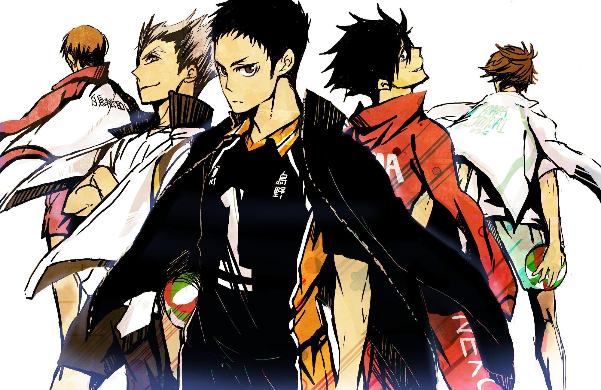 Daichi Sawamura, Toru Oikawa, Haikyu!!, Capitani, Full HD, sfondo per PC e portatile