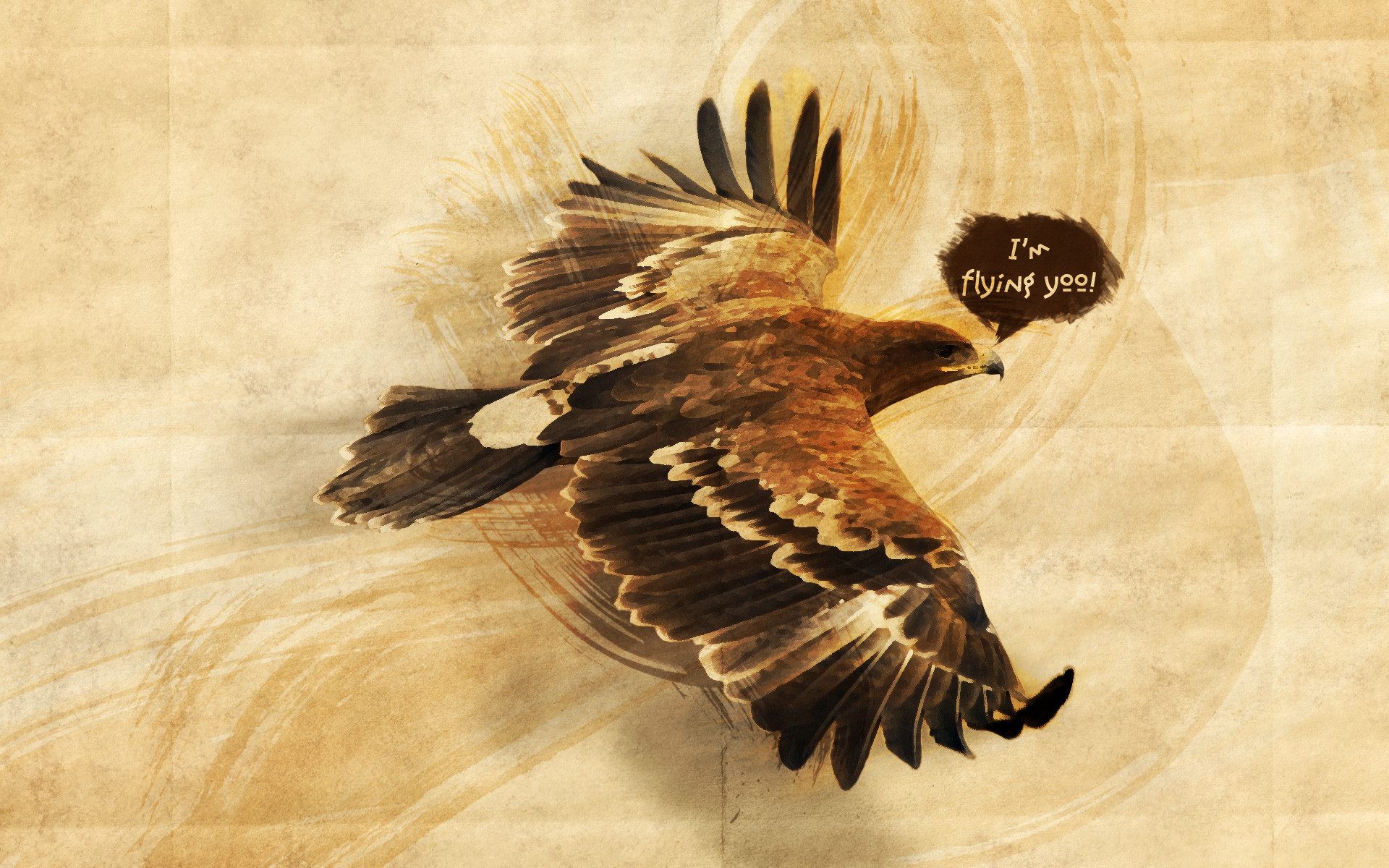 Aquila, Illustrazione, Carta, 1920x1200, sfondo MacBook Pro