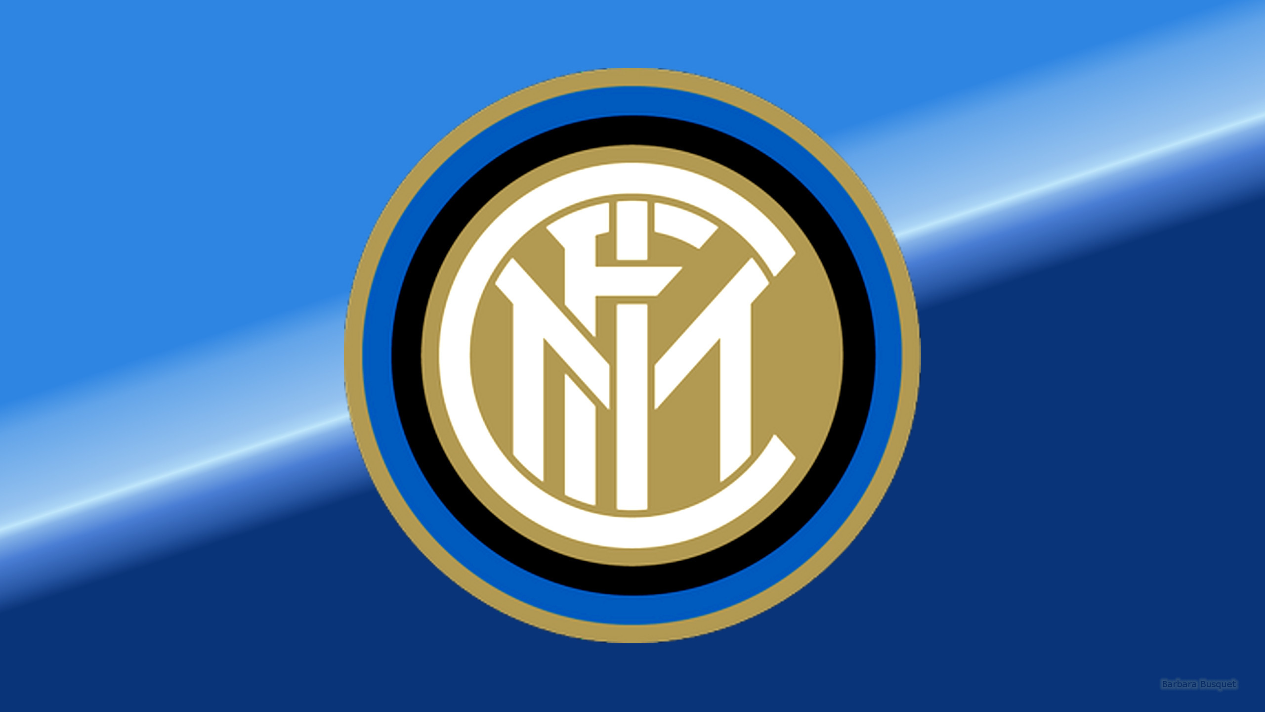 Stemma Inter, Inter, Sfondo blu, Logo, 2K, wallpaper per computer