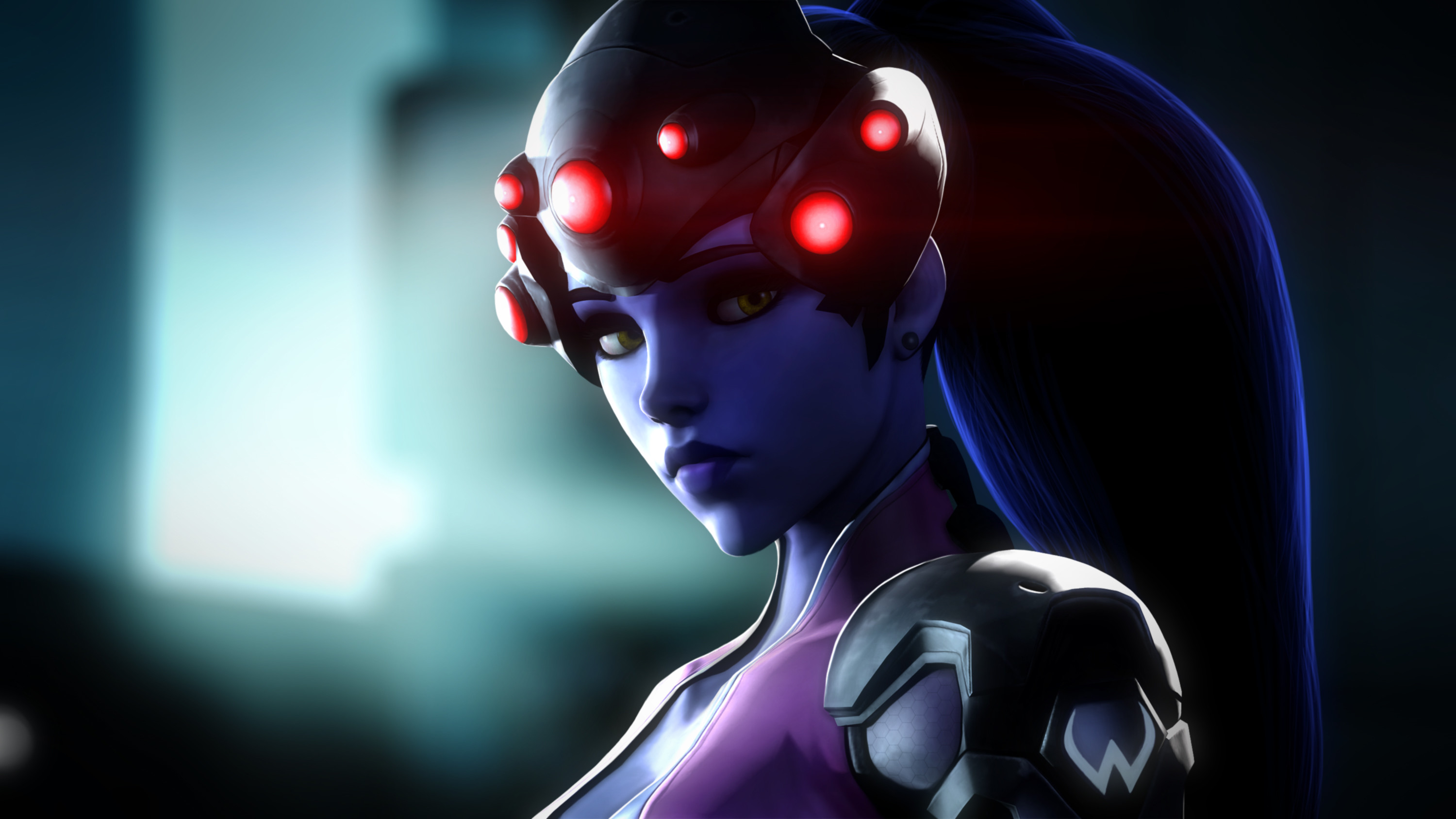 Widowmaker, Overwatch, Visore, Ritratto, 2K, sfondo per PC