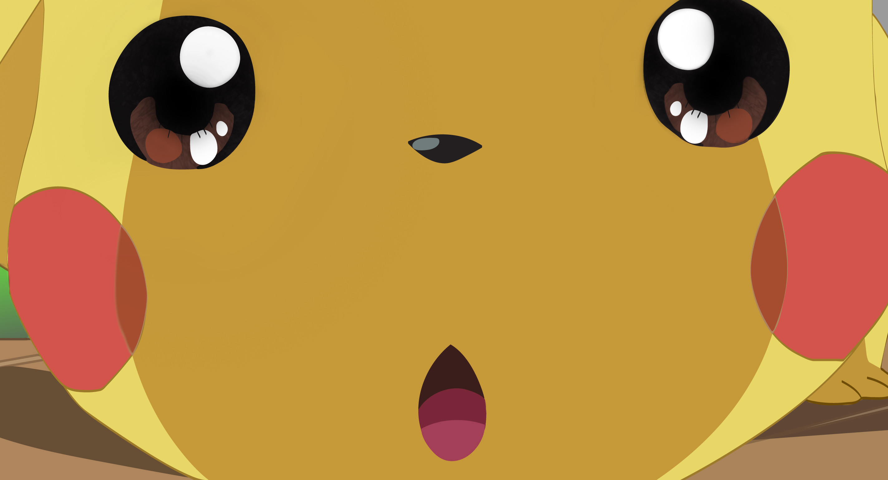 Pikachu, Pokémon, Primo piano, Occhi grandi, 2K, sfondo Windows 11
