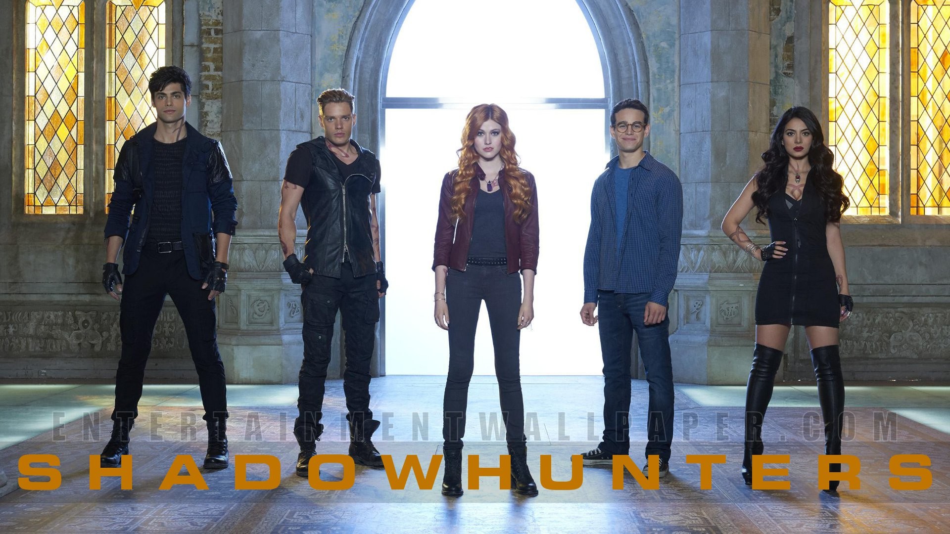 Shadowhunters, Cast, Istituto, Vetrate, Full HD, wallpaper per computer