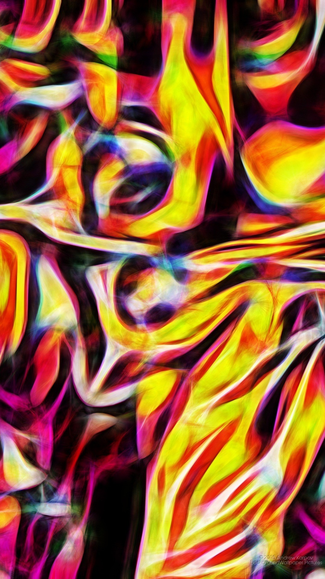Astratto, Giallo, Colori vivaci, sfondo schermata di blocco Asus Zenfone 3