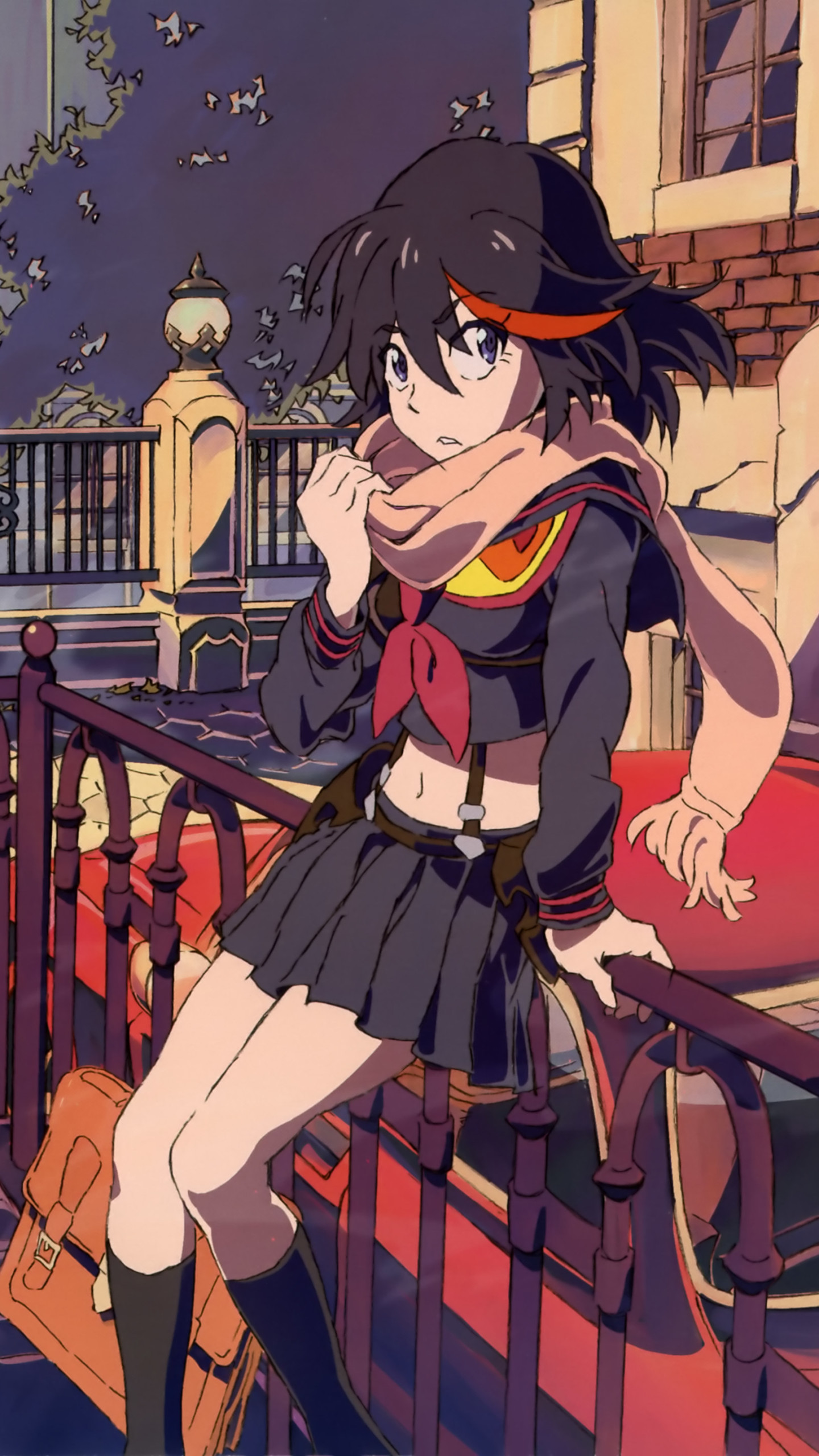 Ryuko Matoi, Kill la Kill, Uniforme alla marinara, Città, QHD+, sfondo verticale per cellulare