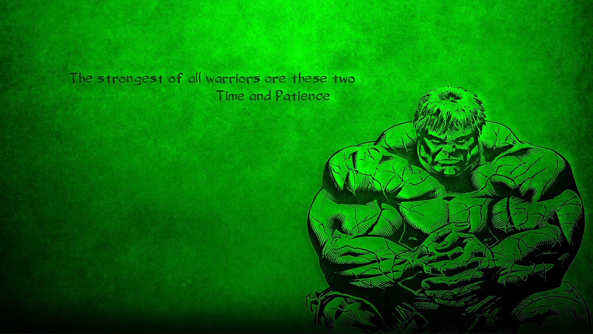 Hulk, Citazione, Lev Tolstoj, Sfondo verde, Full HD, wallpaper per PC