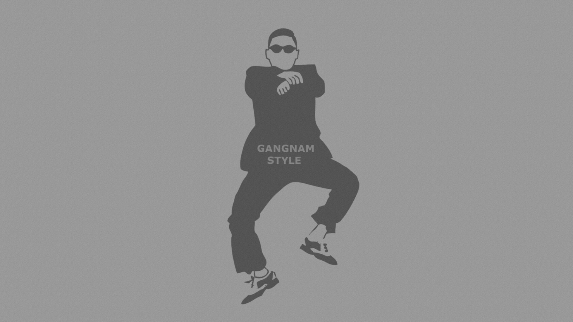 Psy, Gangnam Style, Silhouette, Grigio, Full HD 1080p, sfondo desktop