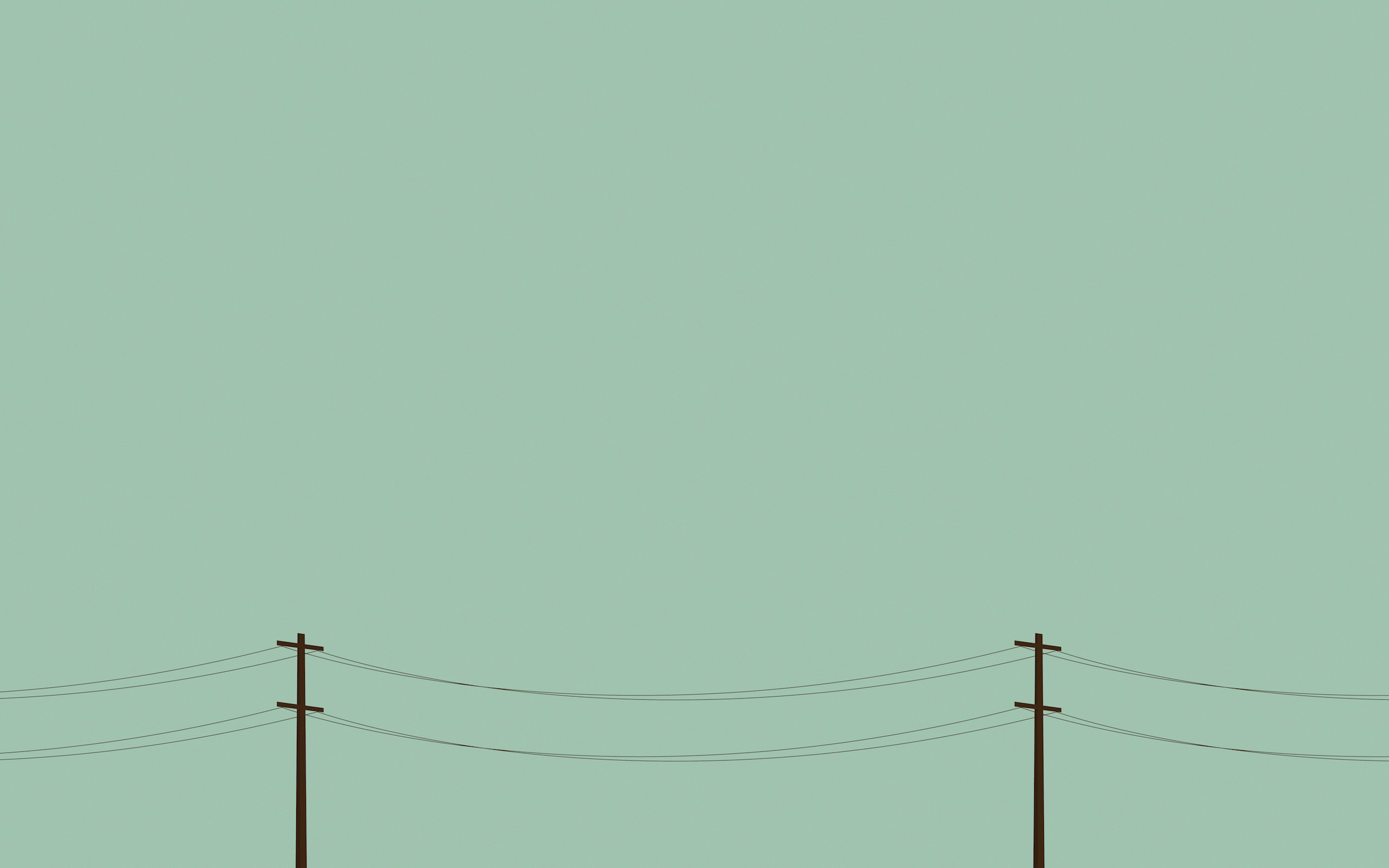 Pali della luce, Fili, Verde menta, Minimalista, 16:10 2K, sfondo widescreen