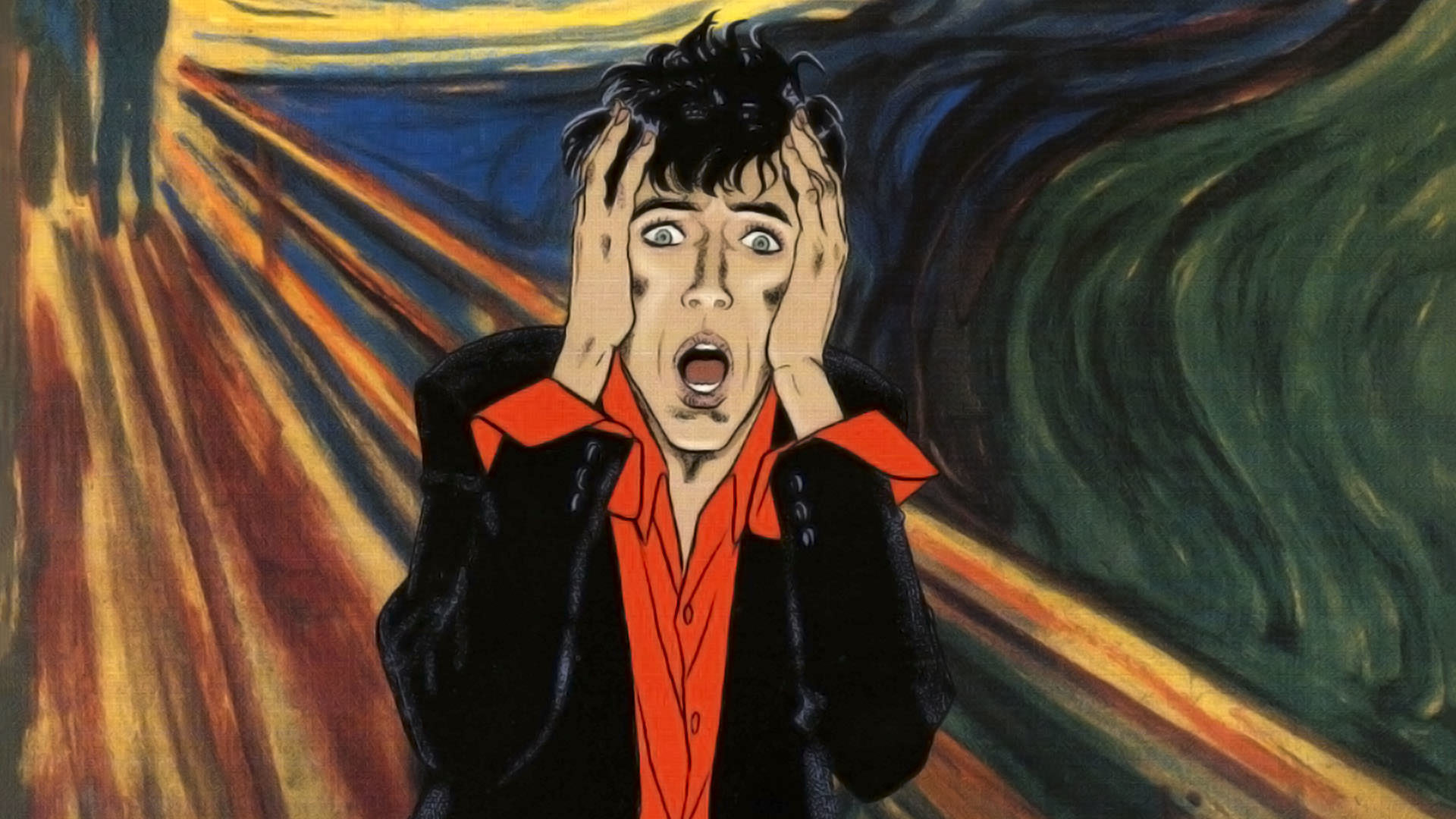 Dylan Dog, L'urlo, Edvard Munch, Parodia, Full HD, sfondo per portatile