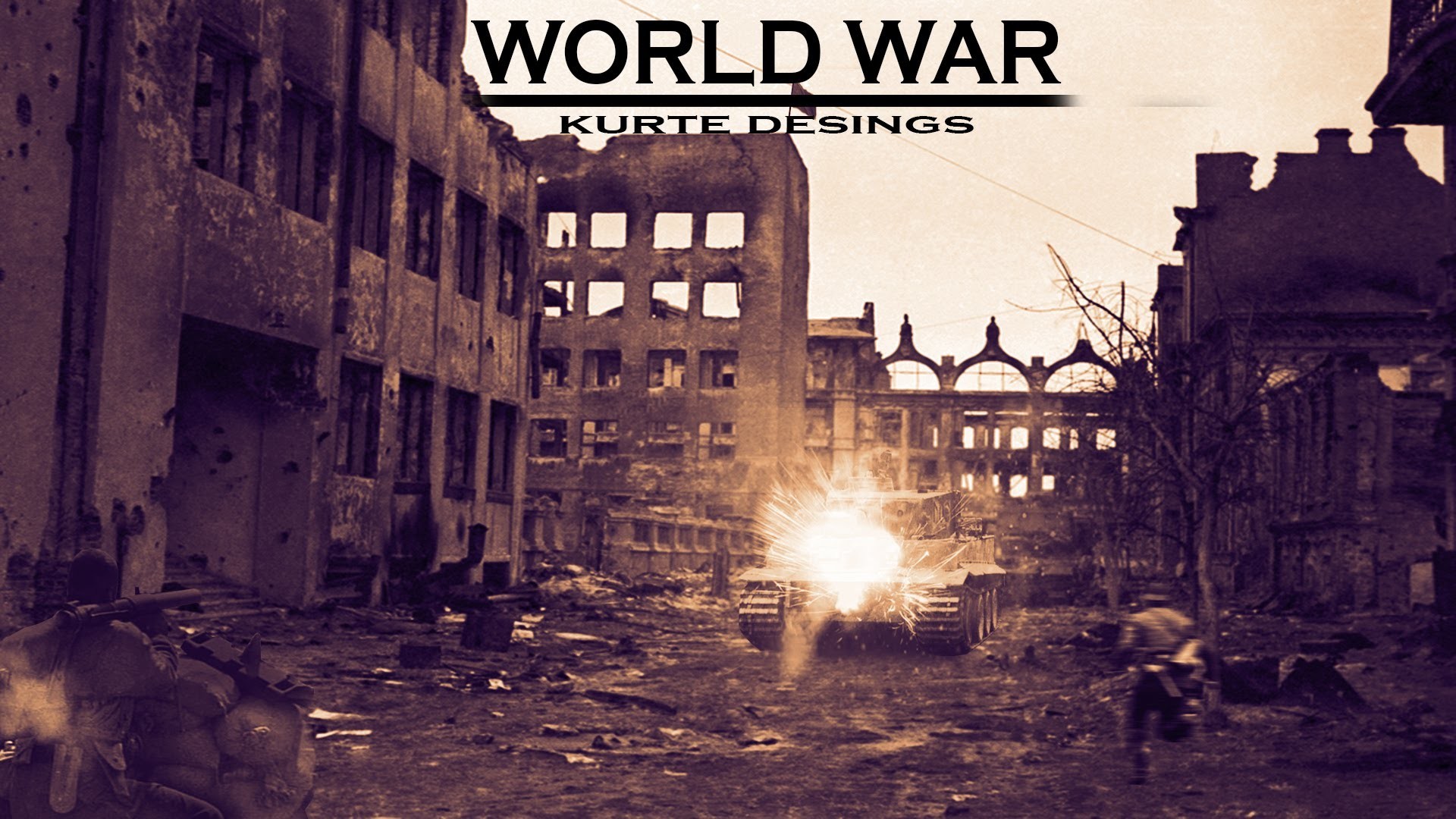 World War, Città distrutta, Rovine, Esplosione, 16:9 Full HD, sfondo widescreen