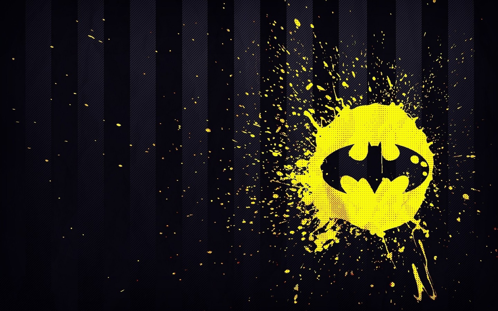 Batsegnale, Logo di Batman, Schizzi gialli, 1920x1200, sfondo per PC