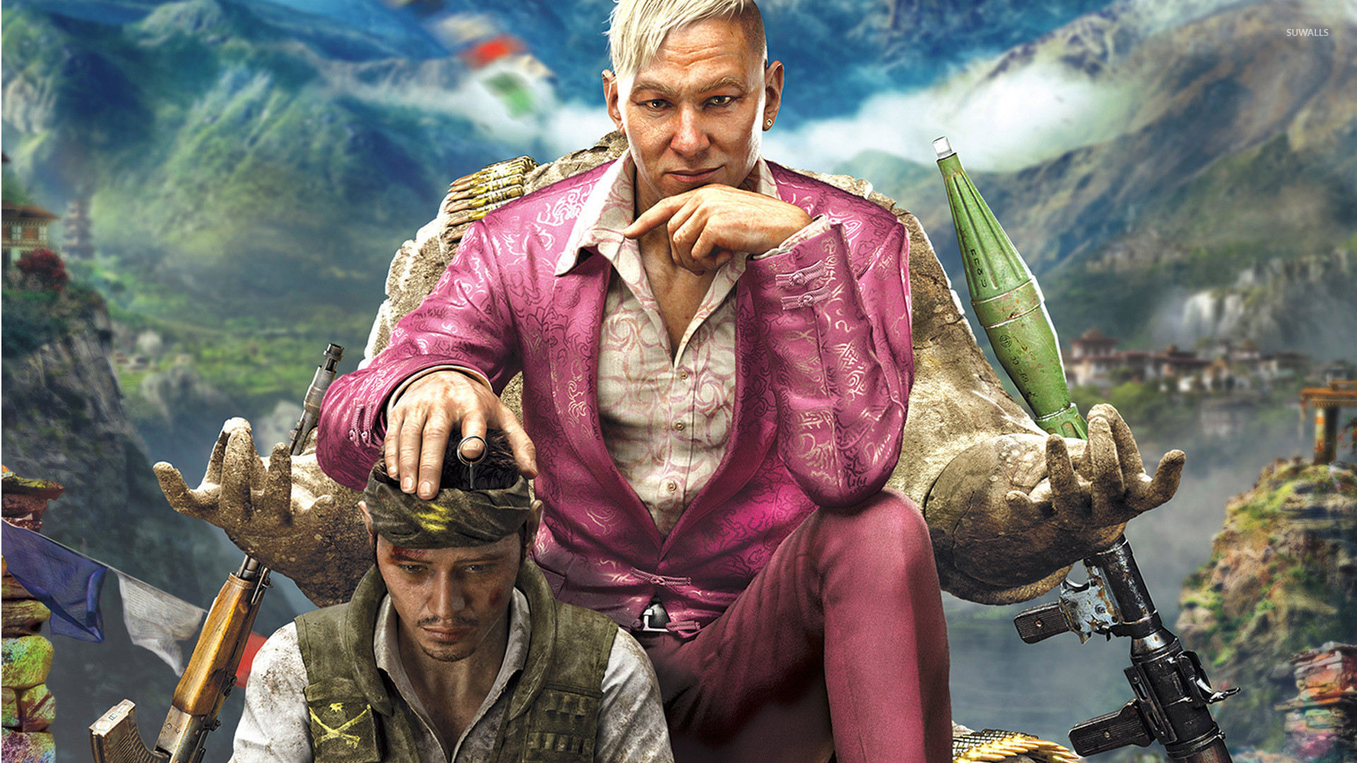 Pagan Min, Ajay Ghale, Far Cry 4, Copertina, Full HD, wallpaper desktop