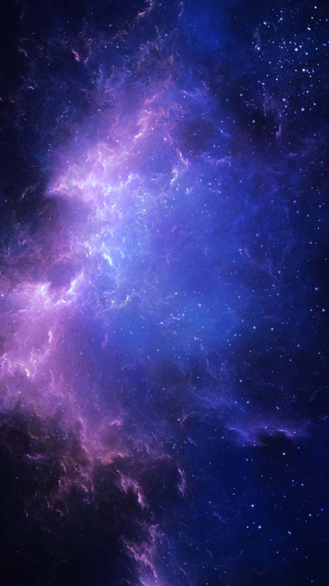 Nebulosa, Spazio, Viola, Blu, 1080x1920, schermata di blocco iPhone