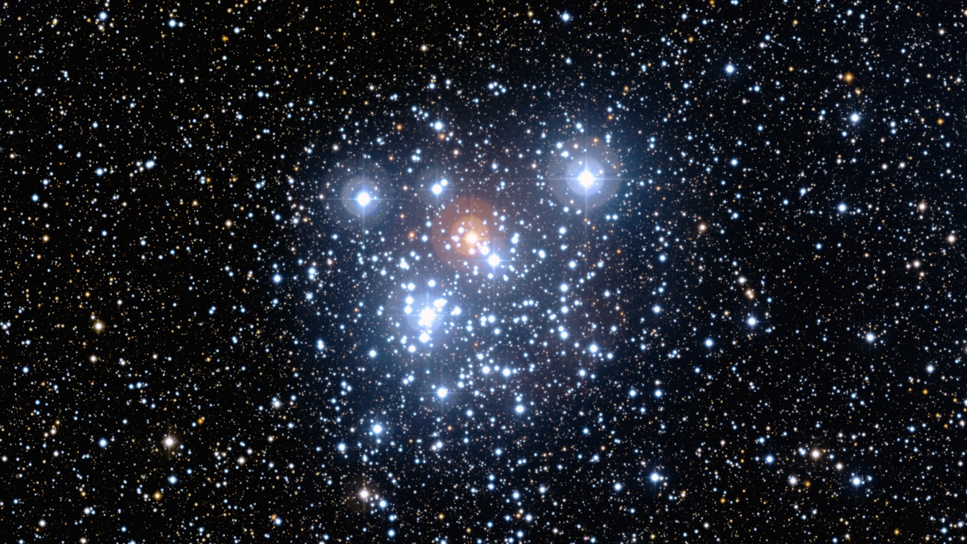 Ammasso stellare, Stelle, Spazio profondo, 16:9 Full HD, sfondo widescreen