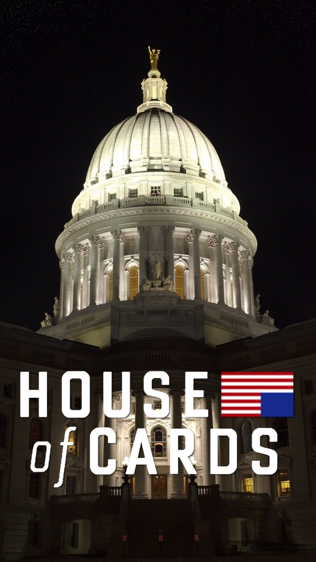 House of Cards, Campidoglio, Washington, Notte, Full HD, sfondo per iPhone e Android