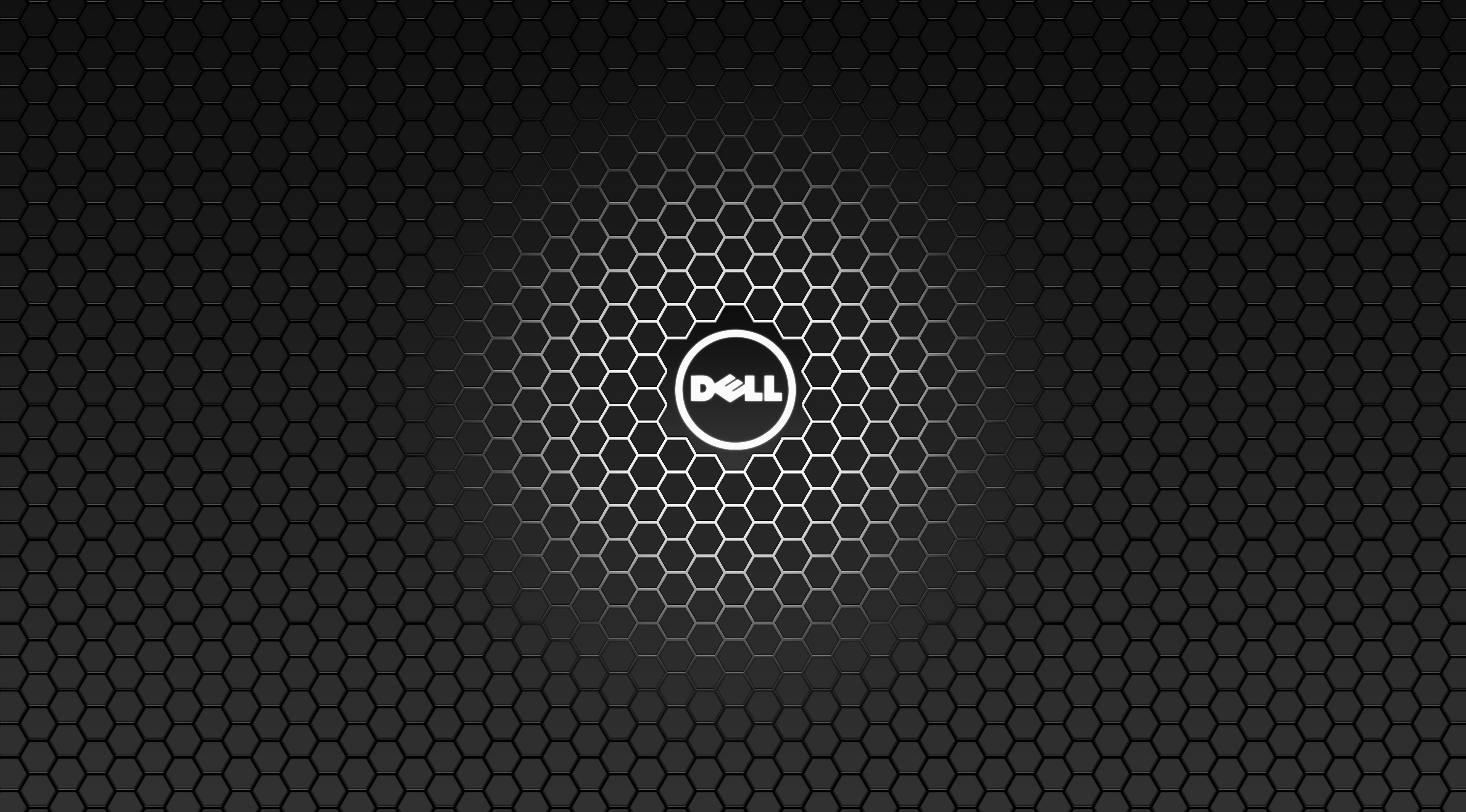 Dell, Logo, Esagoni, Fibra di carbonio, 4K, sfondo Windows 11
