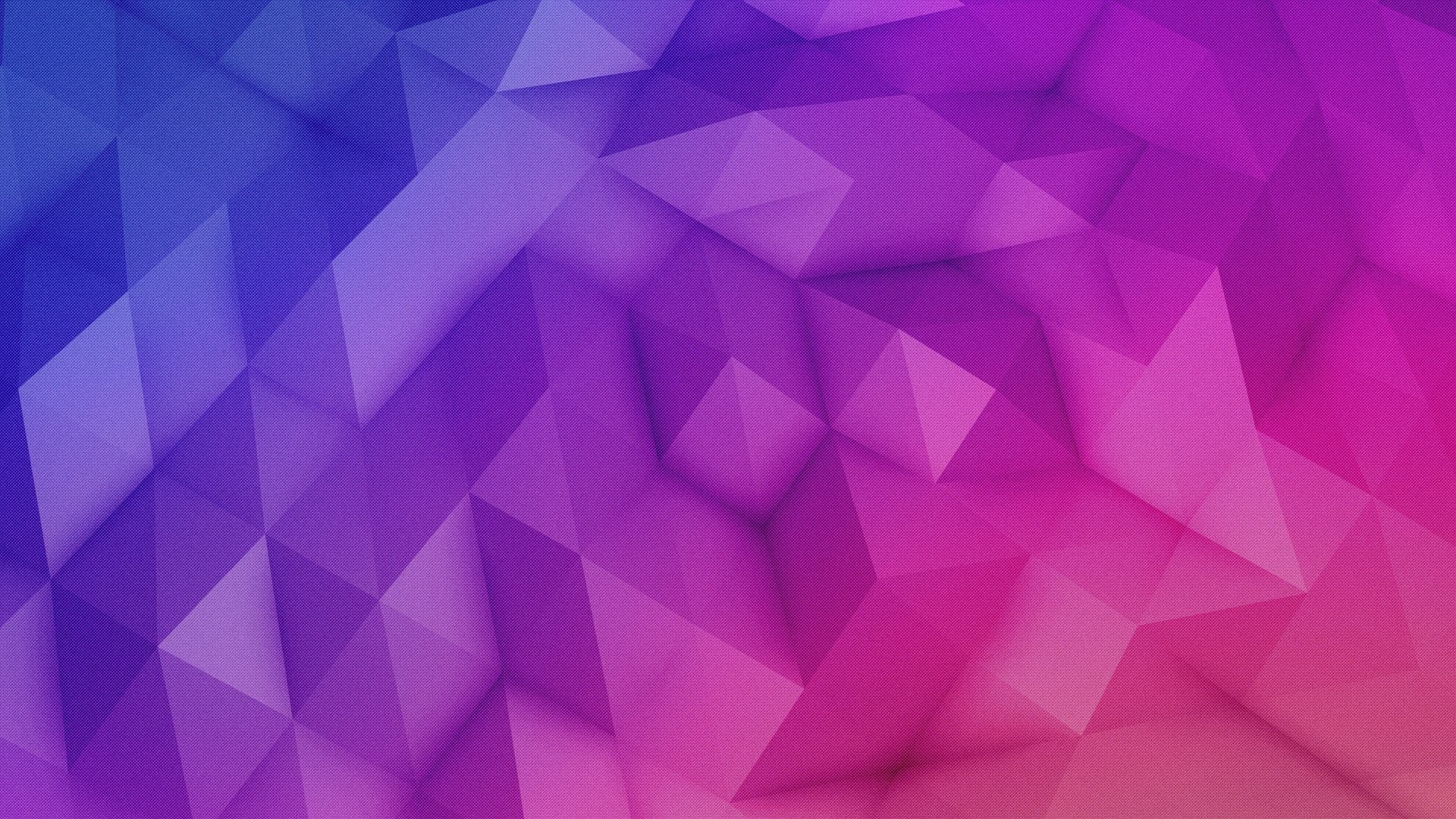 Low poly, Texture, Viola, Rosa, Geometrico, Full HD, sfondo per PC e portatile